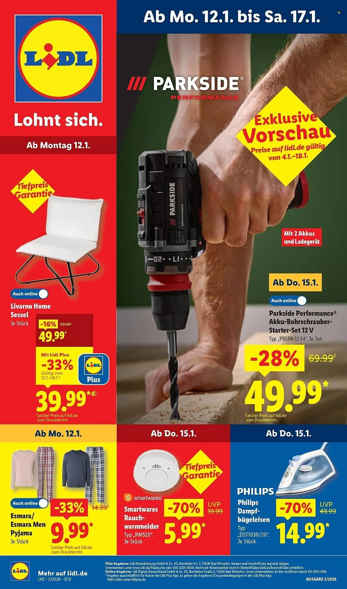 Lidl Prospekt von 12. Januar bis 17. Januar 2026 - Prospekt seite 1