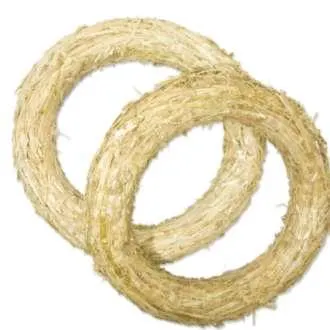 Strohkränze, 35 cm Ø, 2 Stück