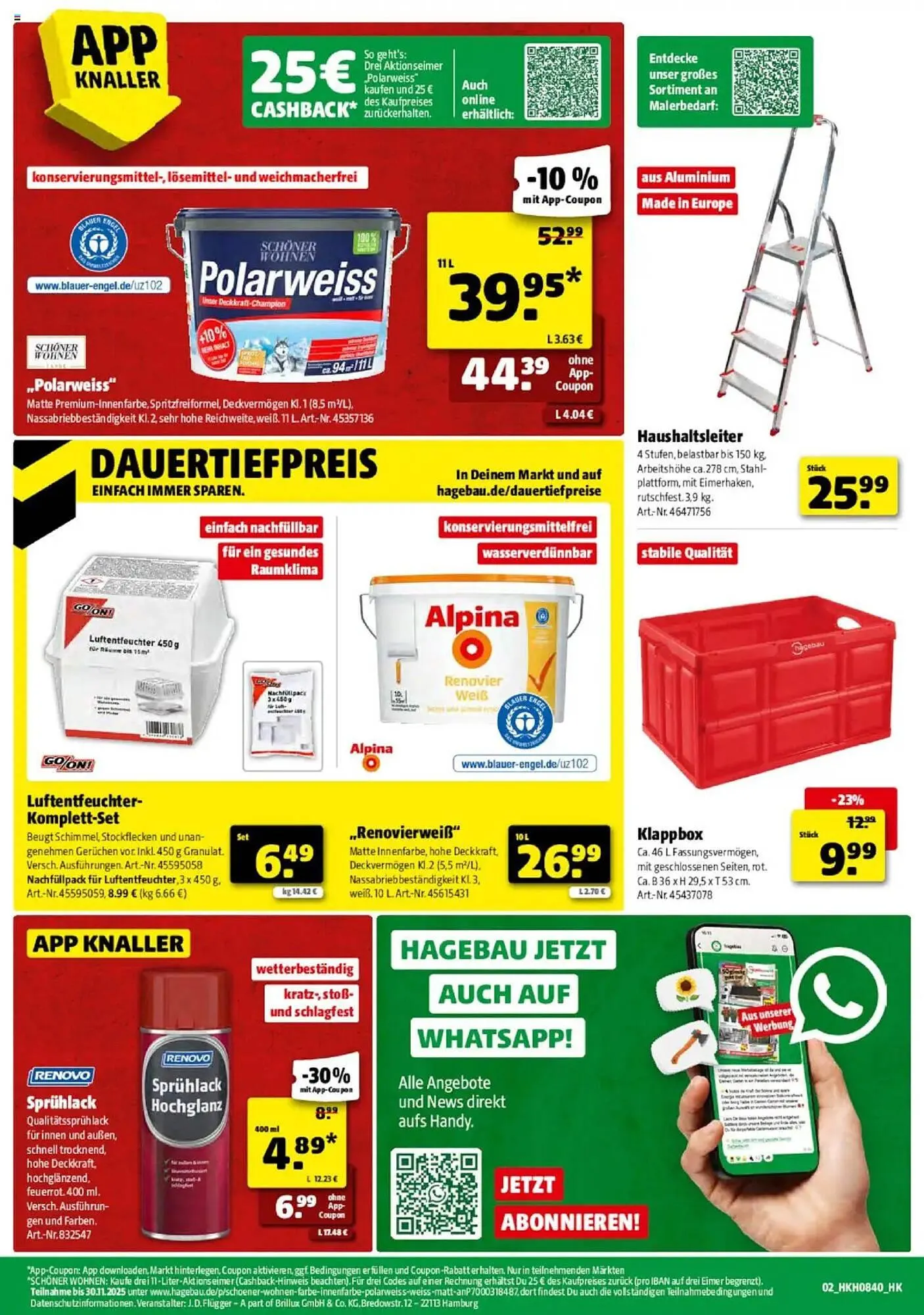 Hagebau Prospekt von 4. Oktober bis 11. Oktober 2025 - Prospekt seite 2