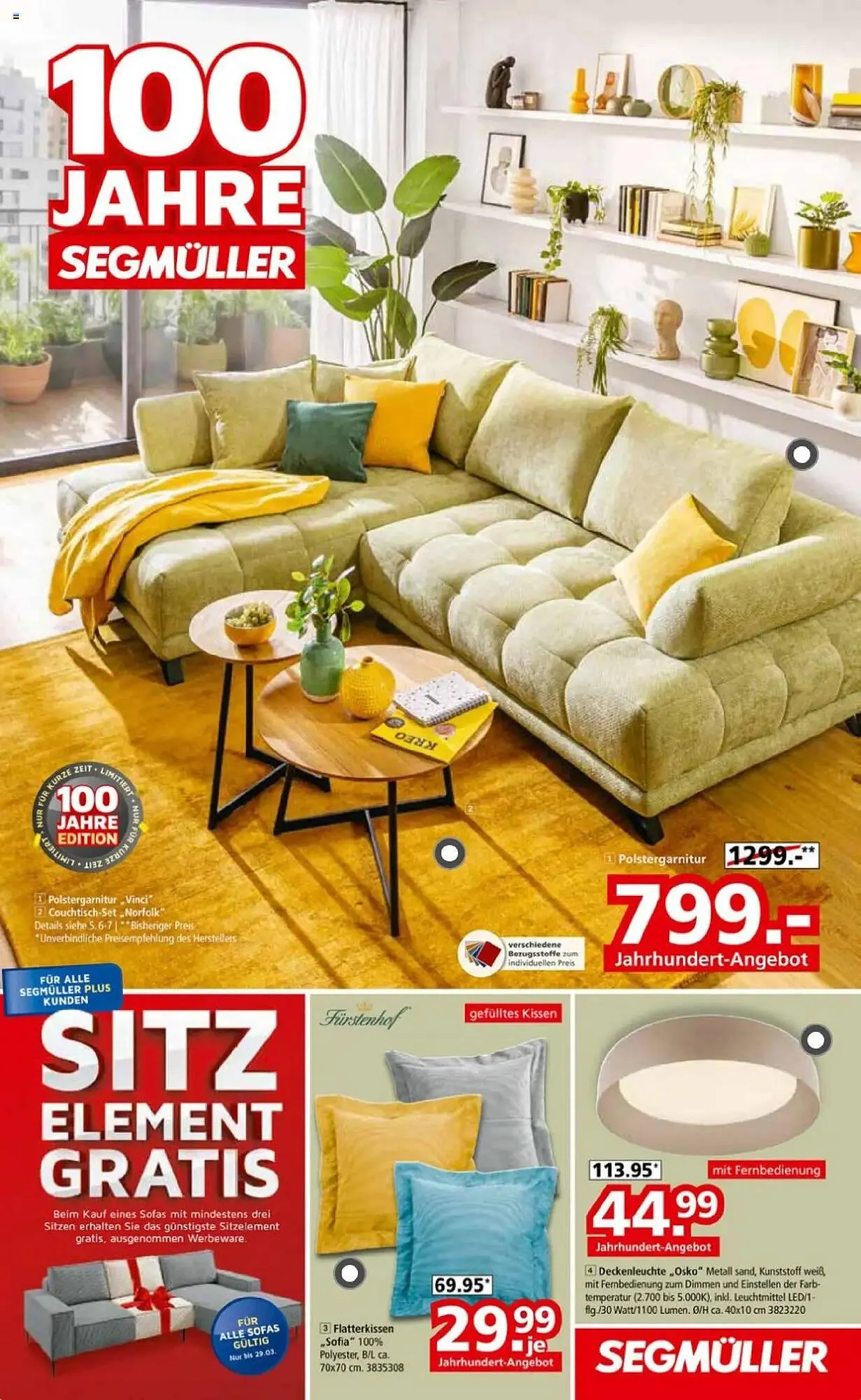Segmüller Prospekt von 22. März bis 29. März 2025 - Prospekt seite 1