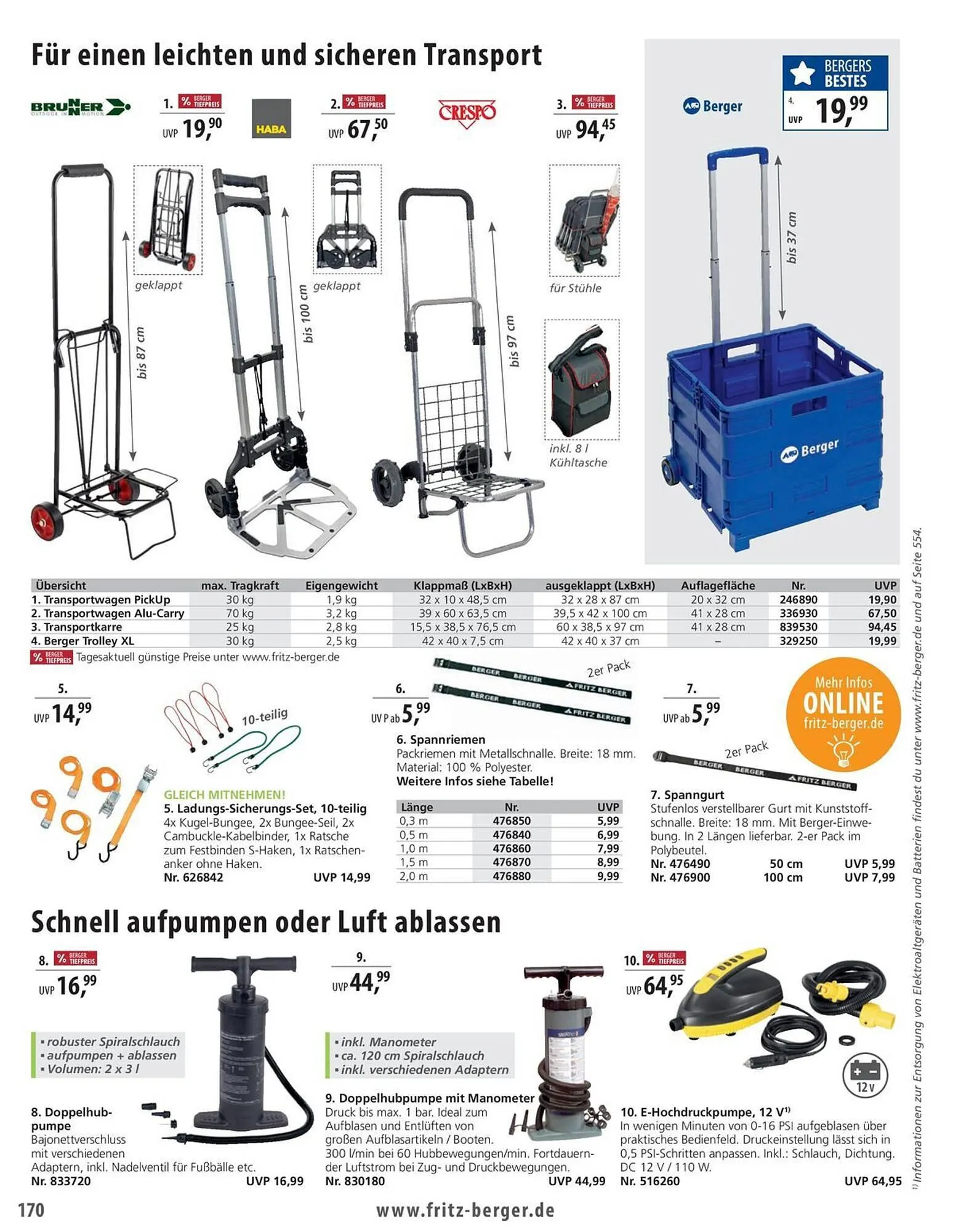 Fritz Berger Prospekt von 27. Mai bis 31. Dezember 2025 - Prospekt seite 170