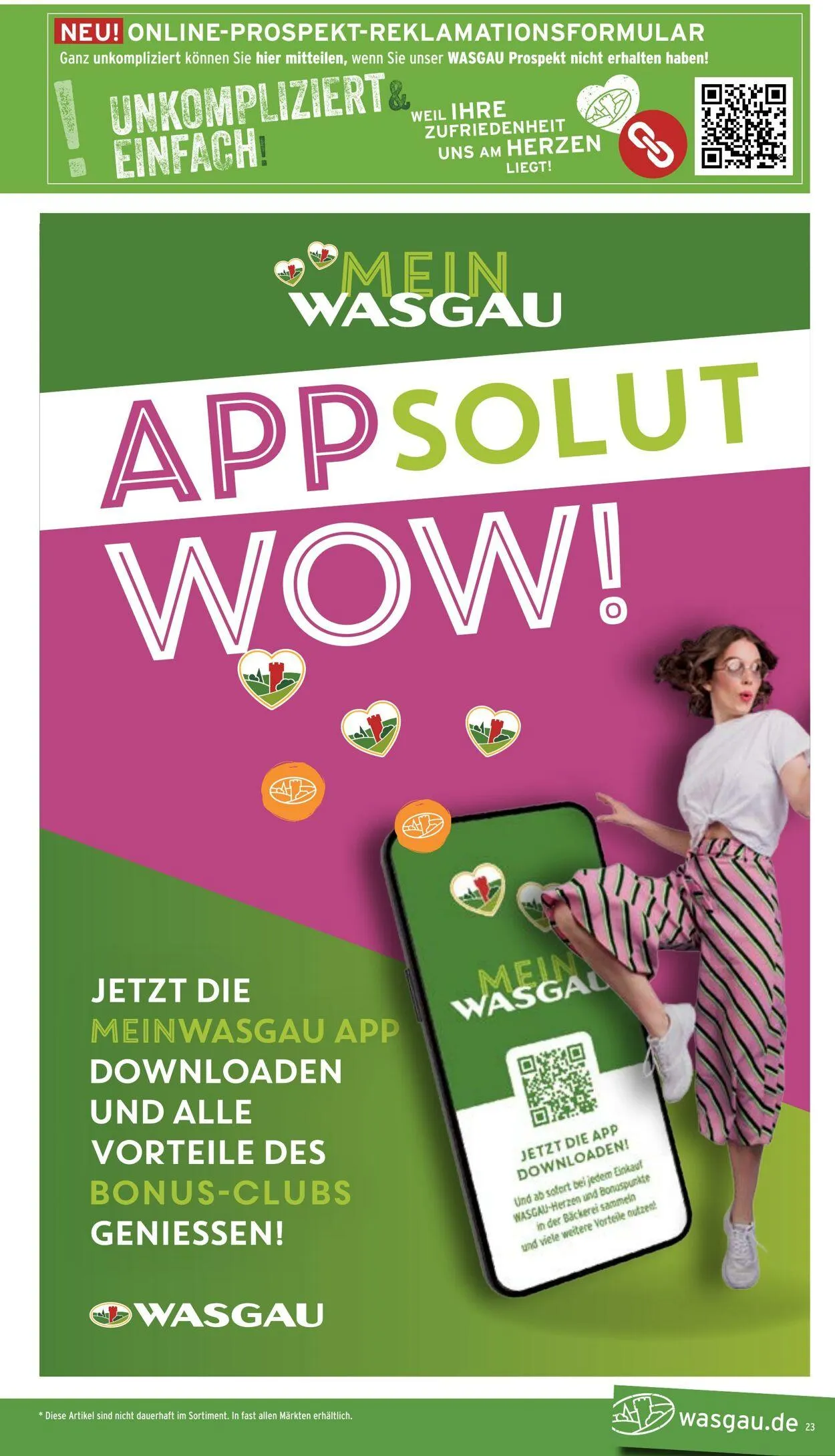 WASGAU Aktueller Prospekt von 7. September bis 21. September 2025 - Prospekt seite 23