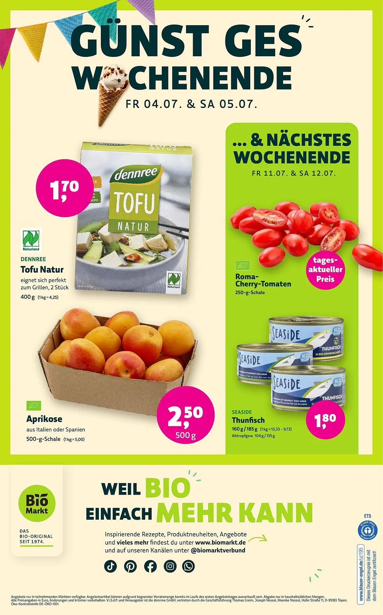 Aleco Biomarkt Prospekt von 2. Juli bis 15. Juli 2025 - Prospekt seite 12