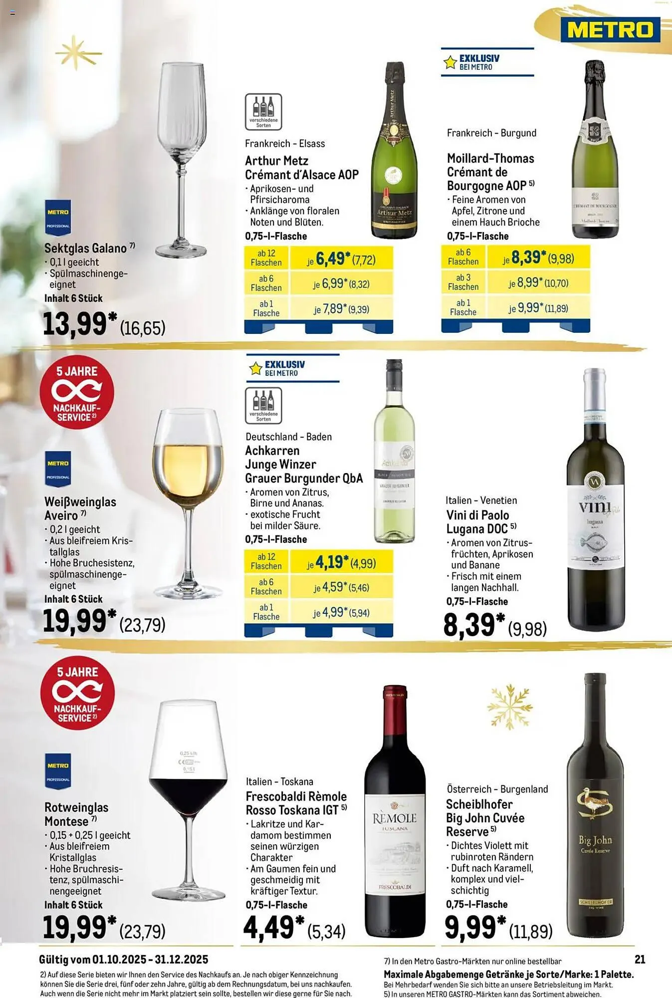METRO Prospekt von 1. Oktober bis 31. Dezember 2025 - Prospekt seite 21