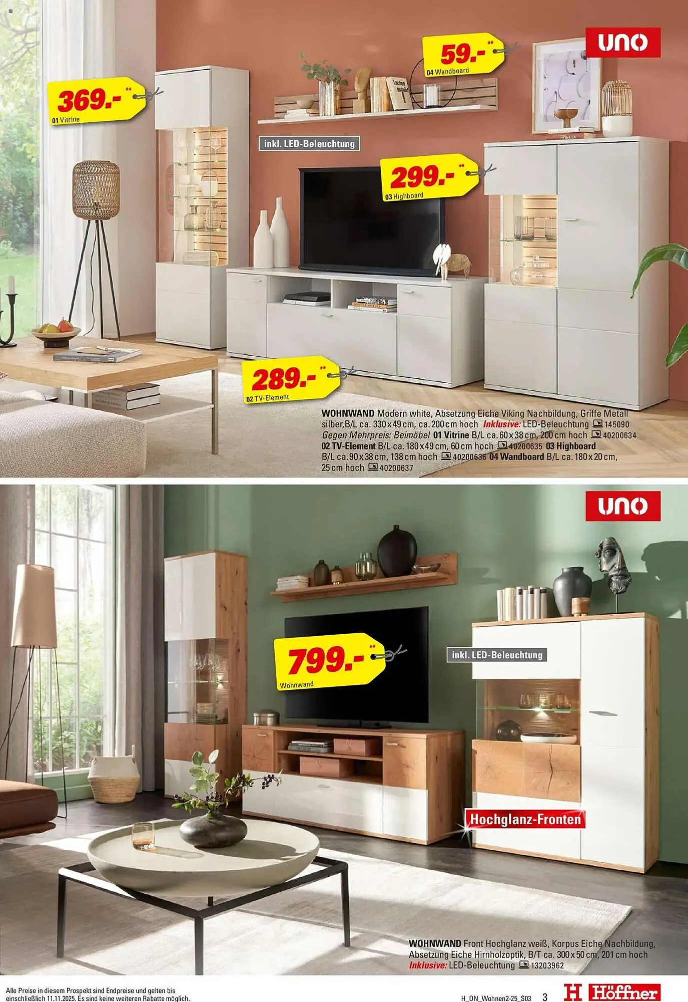 Höffner Prospekt von 29. Oktober bis 11. November 2025 - Prospekt seite 3