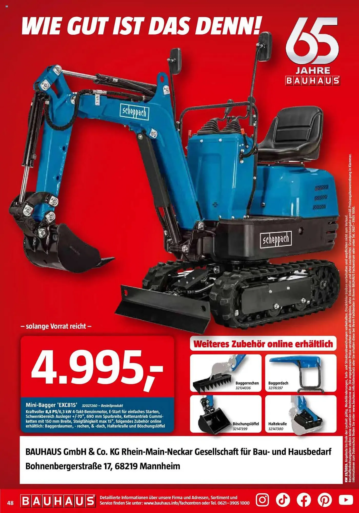 Bauhaus Prospekt von 31. Mai bis 28. Juni 2025 - Prospekt seite 96