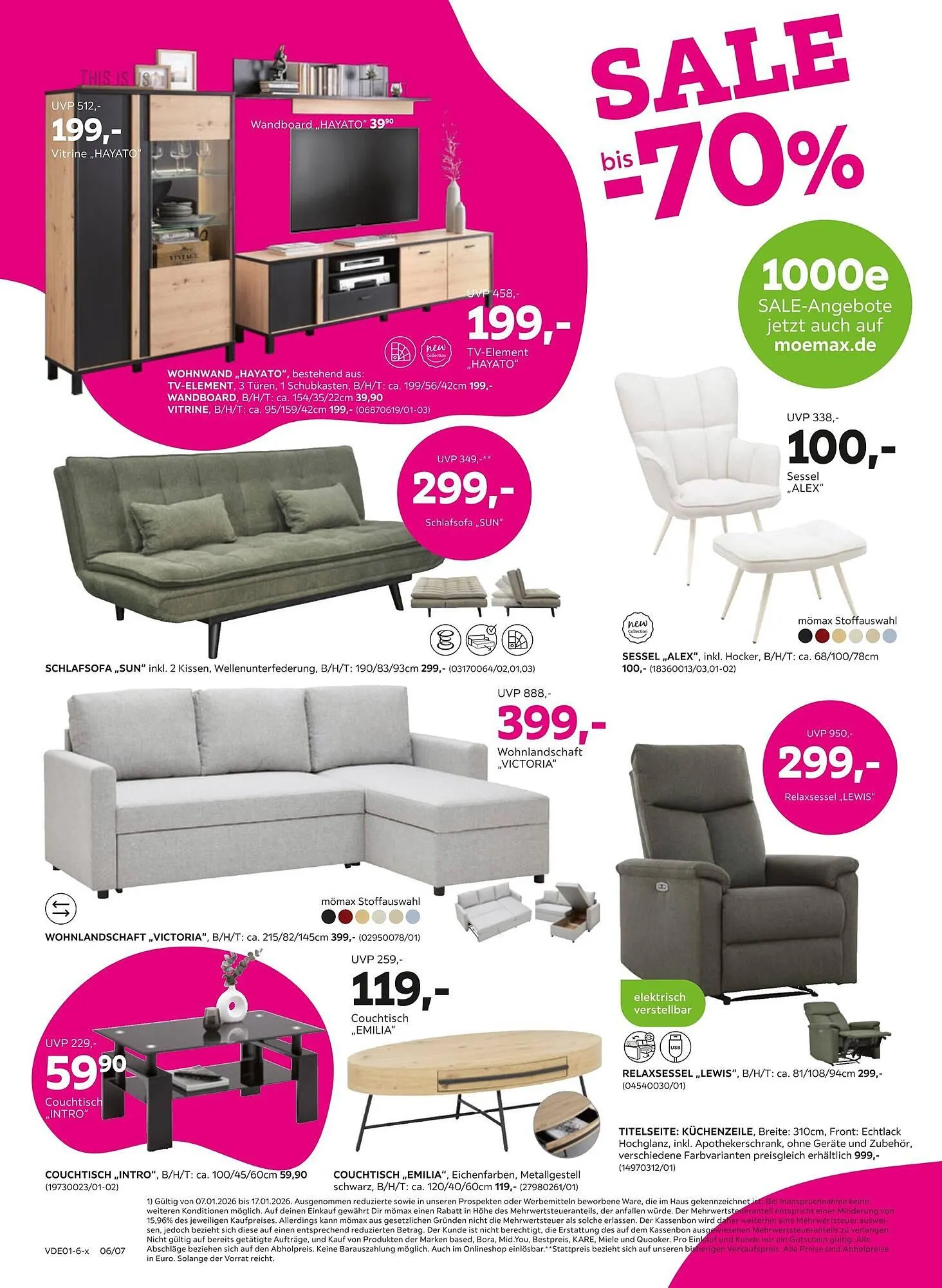 Mömax Prospekt von 7. Januar bis 17. Januar 2026 - Prospekt seite 6