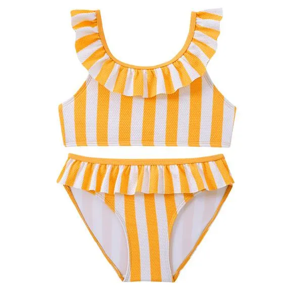 Mädchen Bikini mit Wabenstruktur