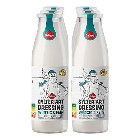 Delique Salatdressing Sylter Art 500 ml, 6er Pack
