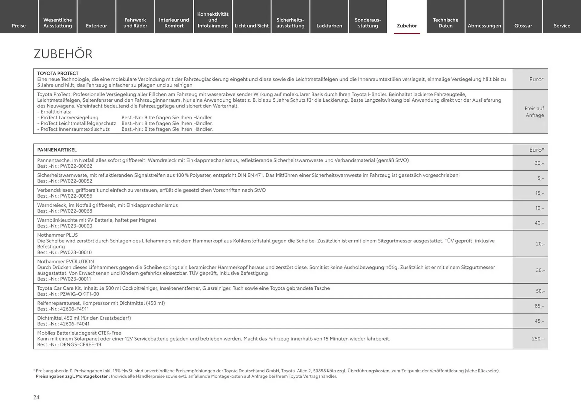 Toyota Prospekt von 6. November bis 6. November 2025 - Prospekt seite 24