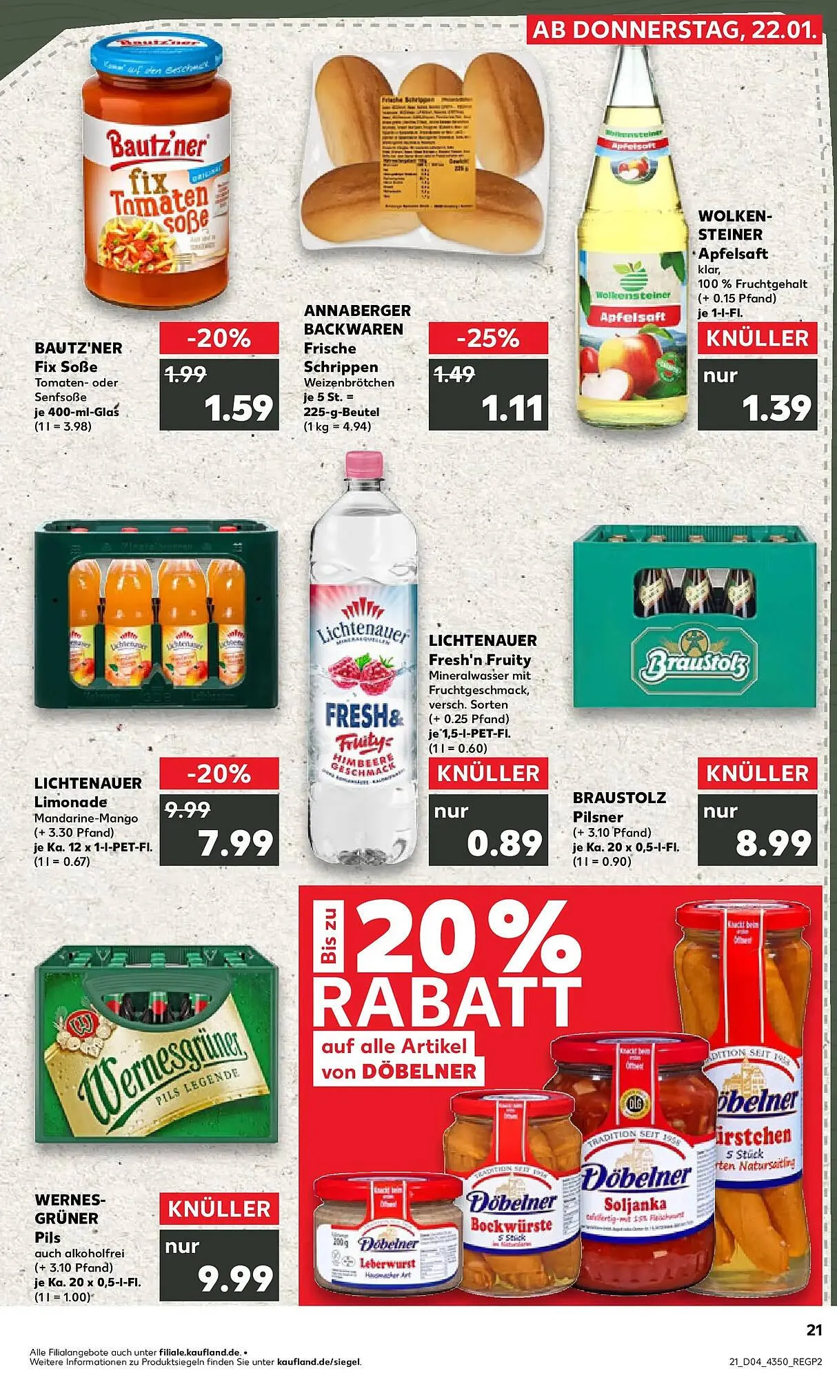 Kaufland Prospekt von 25. Januar bis 28. Januar 2026 - Prospekt seite 21