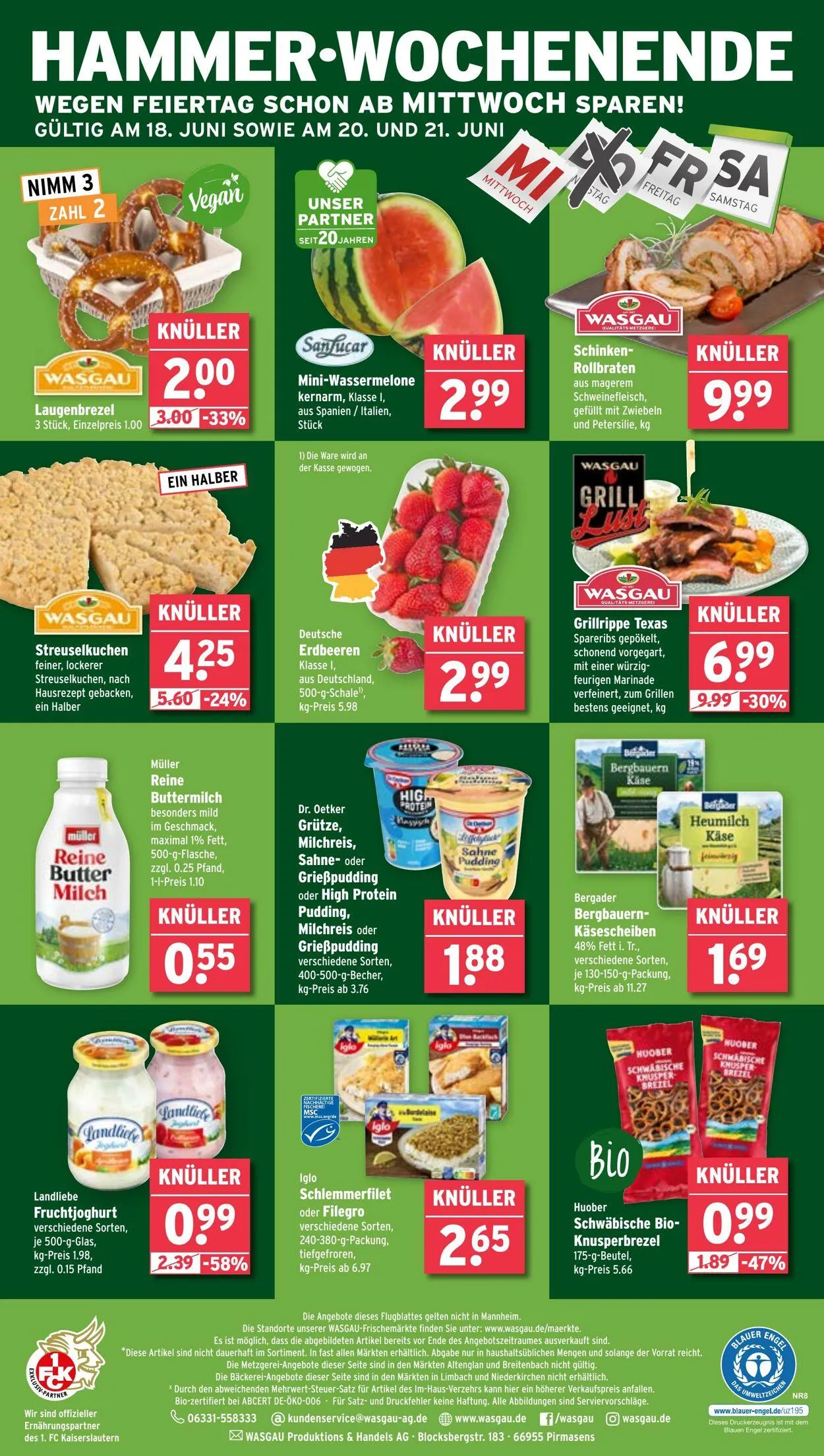 Wasgau von 16. Juni bis 21. Juni 2025 - Prospekt seite 24