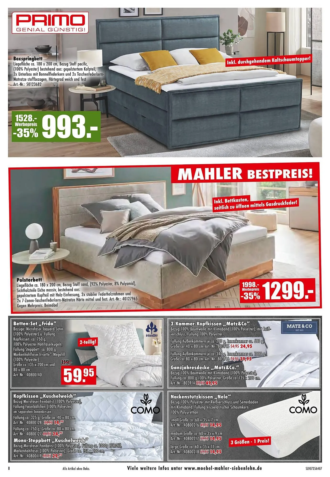 Möbel Mahler Prospekt von 13. August bis 26. August 2025 - Prospekt seite 8