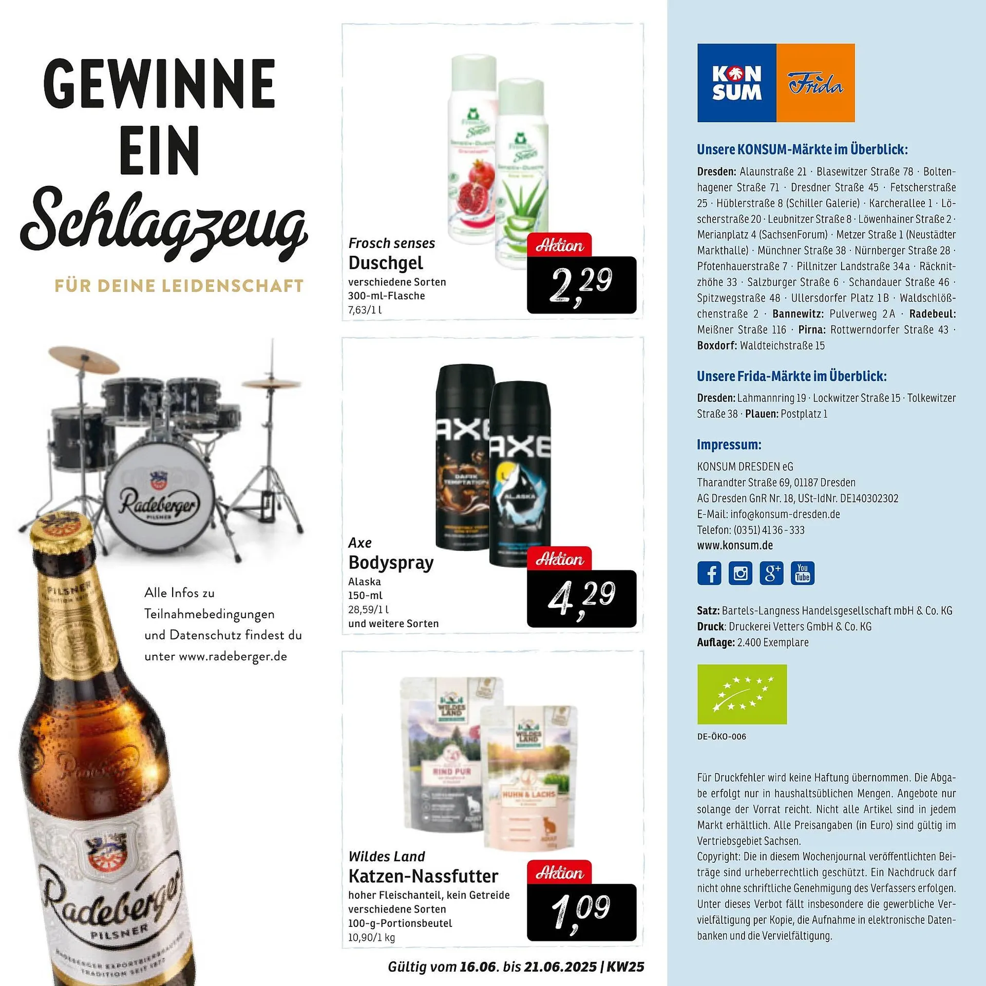 KONSUM Prospekt von 16. Juni bis 21. Juni 2025 - Prospekt seite 12