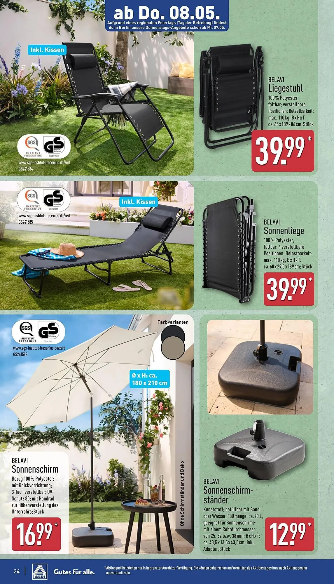 Aldi Nord Prospekt von 5. Mai bis 11. Mai 2025 - Prospekt seite 24