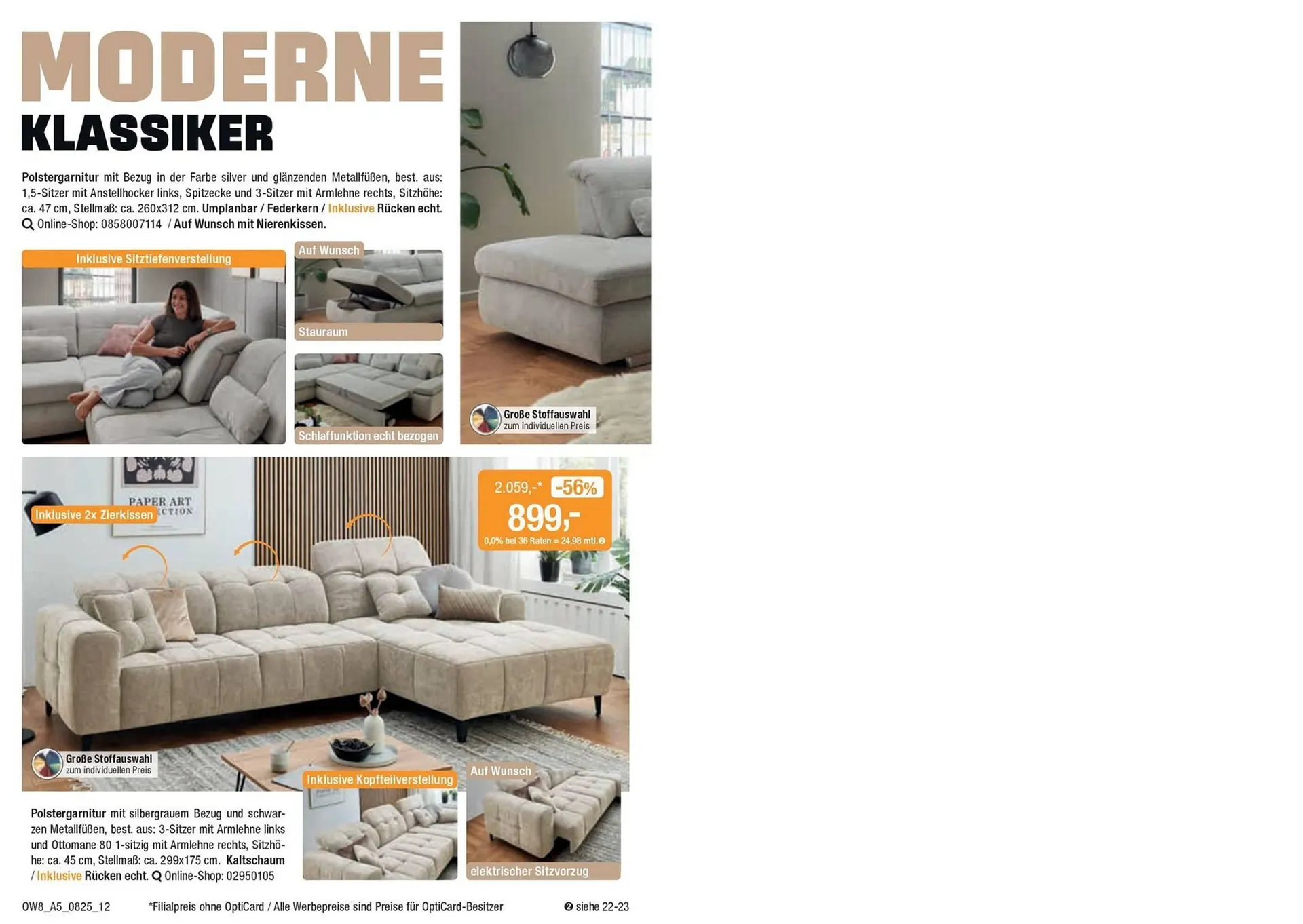 Opti Wohnwelt Prospekt von 25. Juli bis 23. August 2025 - Prospekt seite 12