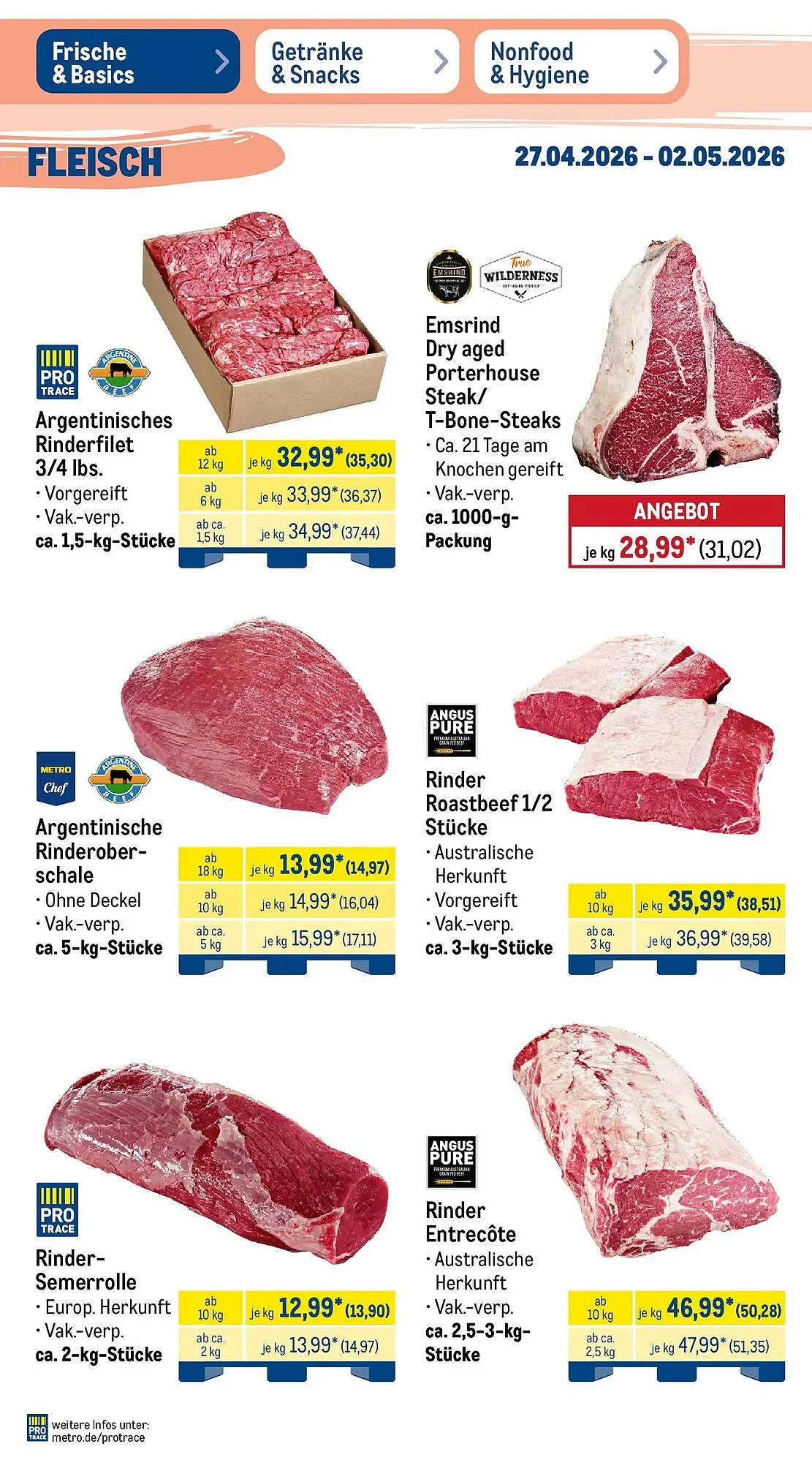 METRO Prospekt von 26. April bis 2. Mai 2026 - Prospekt seite 3