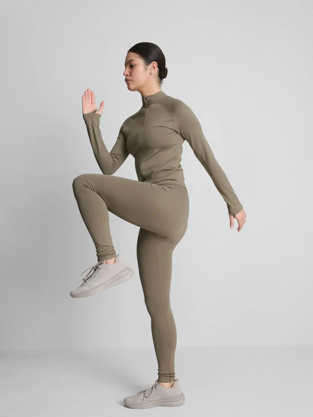 Nahtlose Jacke mit Reißverschluss