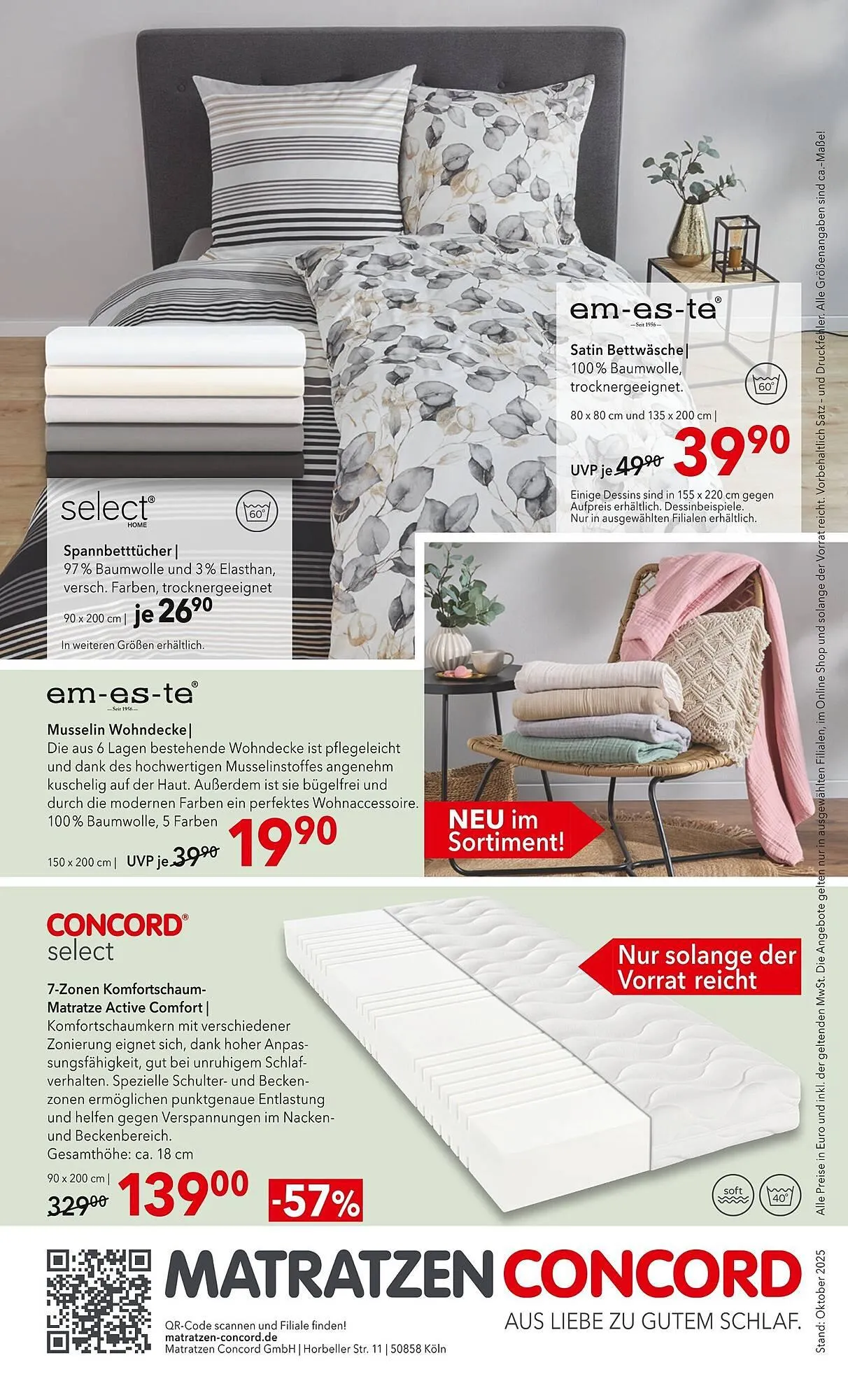 Matratzen Concord Prospekt von 1. Oktober bis 28. Oktober 2025 - Prospekt seite 8