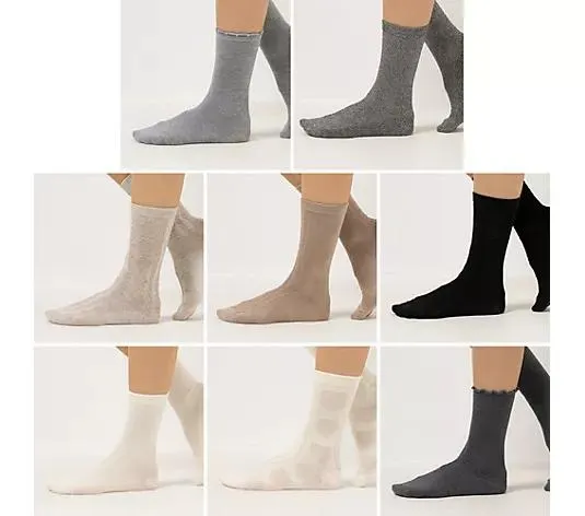 MUK LUKs Damensocken Einheitsgröße 36-41 8er Pack