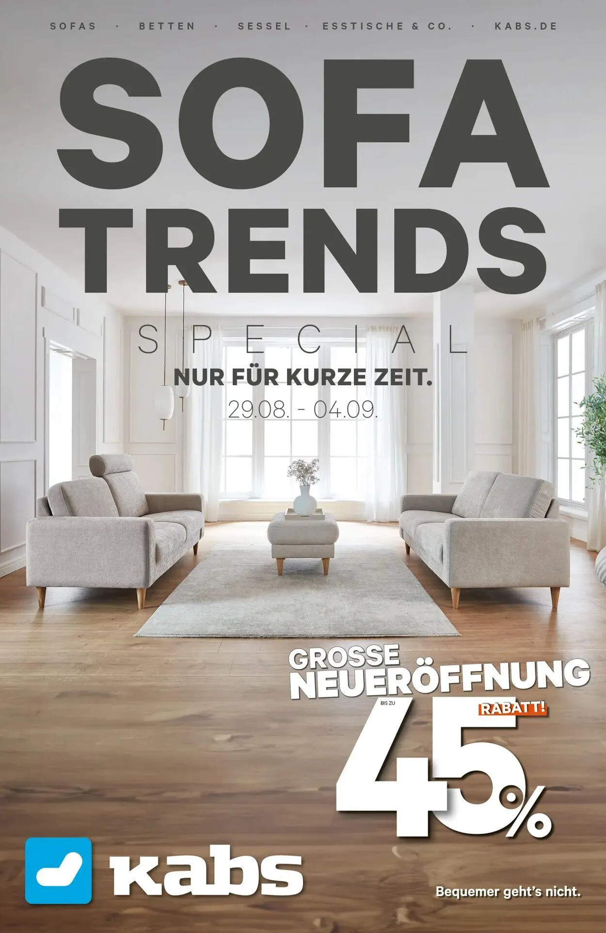 Kabs Aktueller Prospekt von 29. August bis 5. September 2025 - Prospekt seite 1