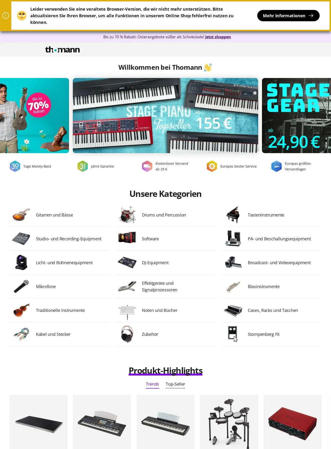 Thomann Aktueller Prospekt - 1