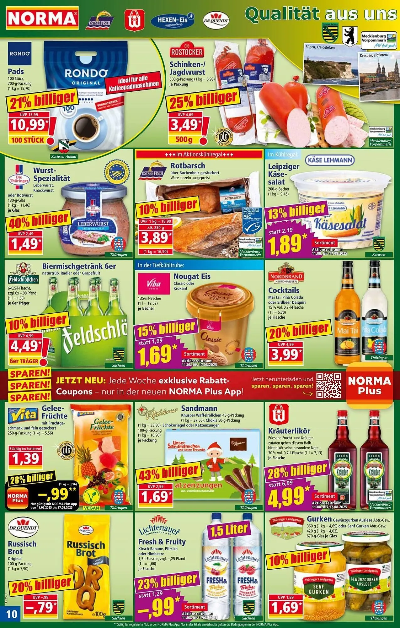 Norma Prospekt von 11. August bis 17. August 2025 - Prospekt seite 10