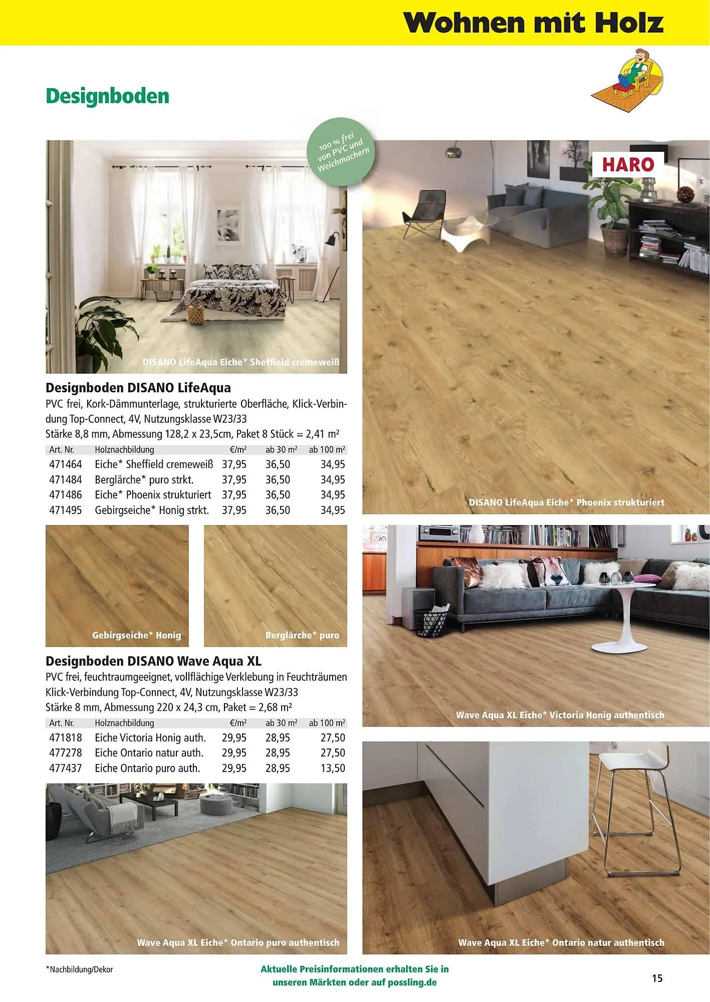 Holz Possling Prospekt von 1. April bis 31. Juli 2026 - Prospekt seite 15