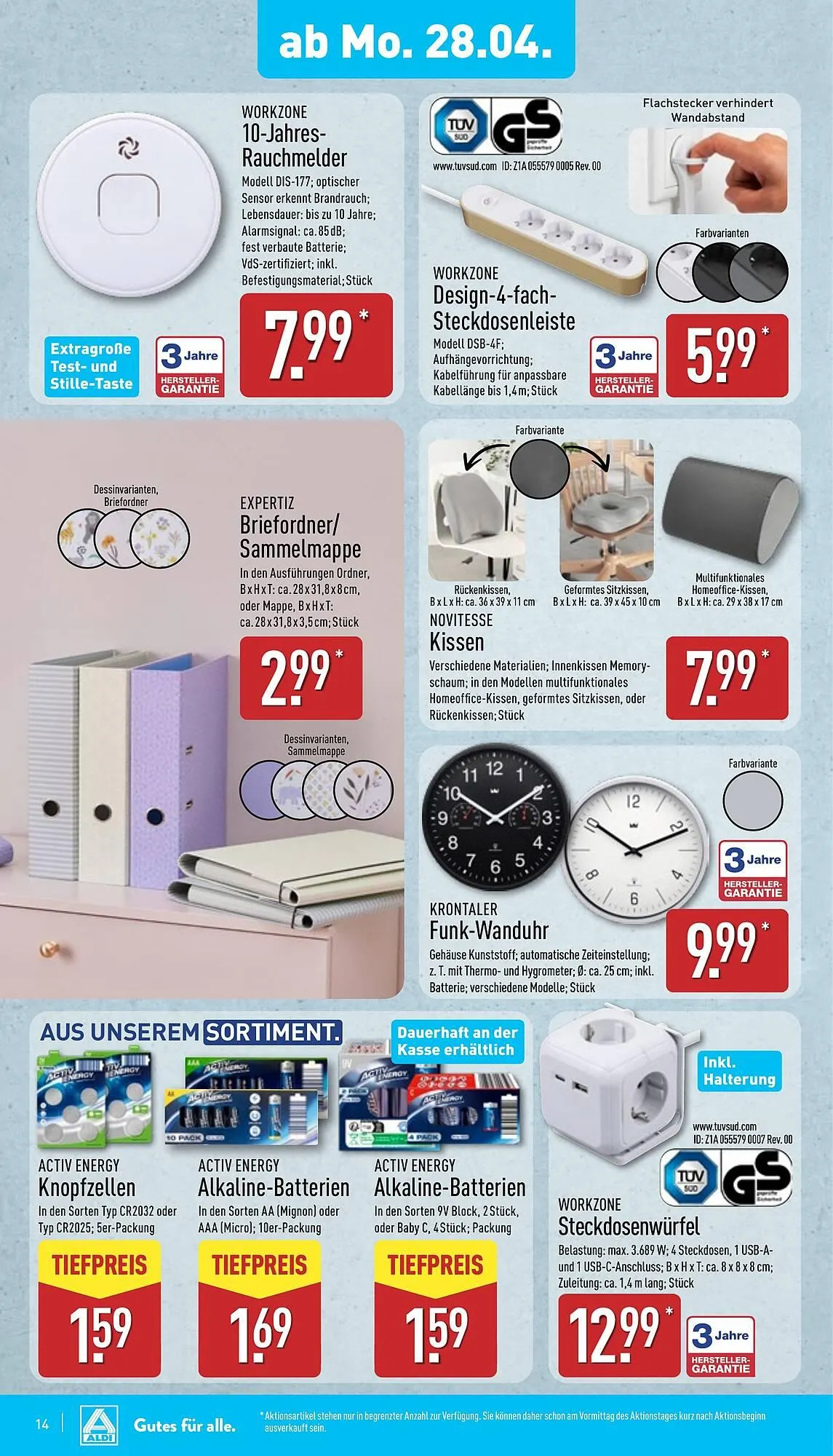 Aldi Nord Prospekt von 28. April bis 3. Mai 2025 - Prospekt seite 14