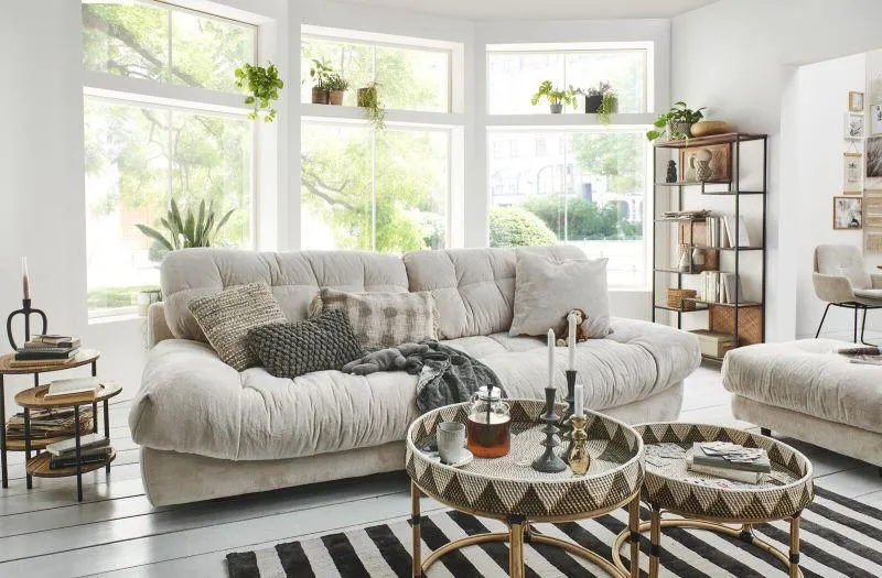 Gutmann Stoff Big Sofa Rometta