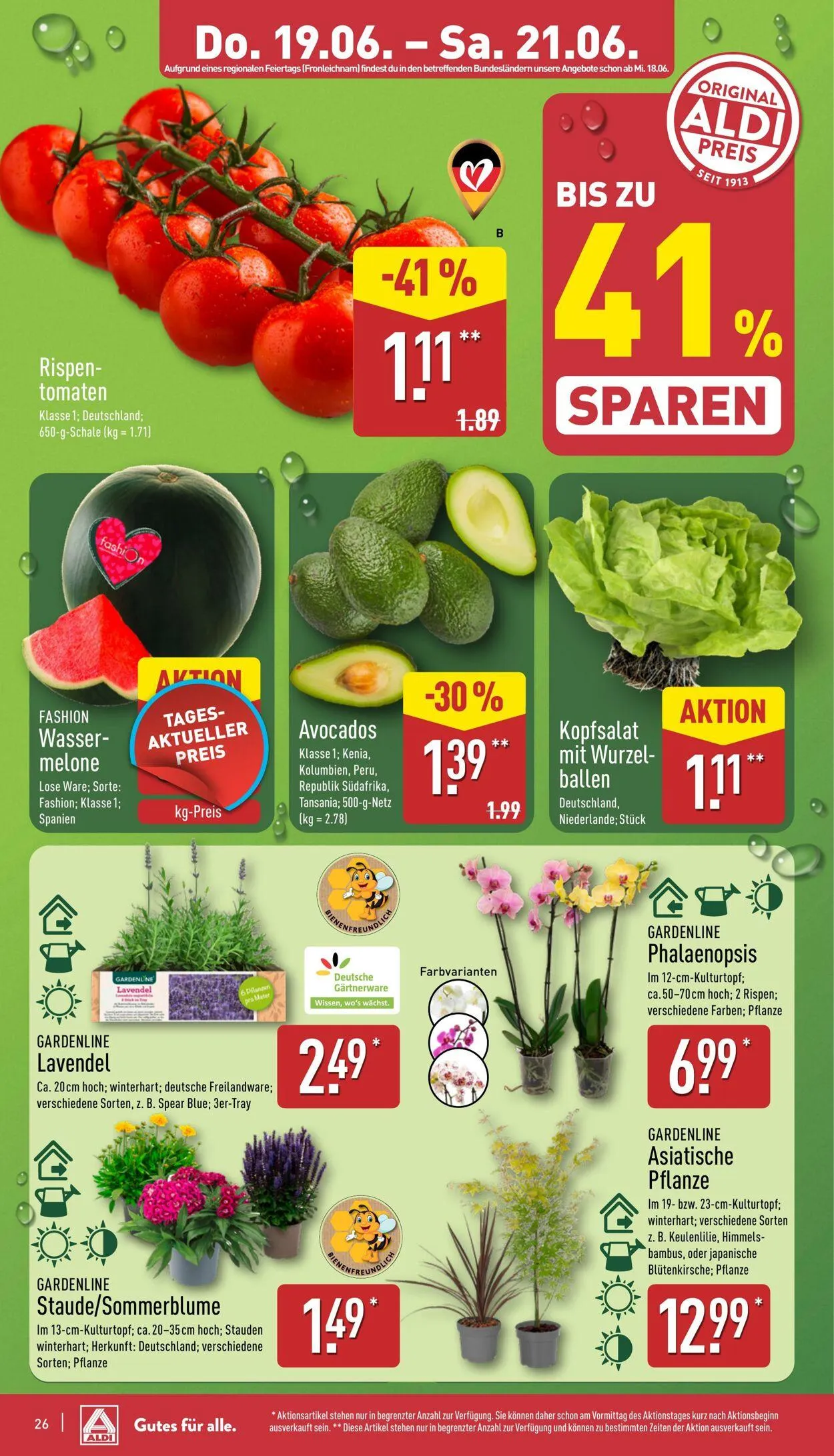 Aldi-Nord von 9. Juni bis 14. Juni 2025 - Prospekt seite 26