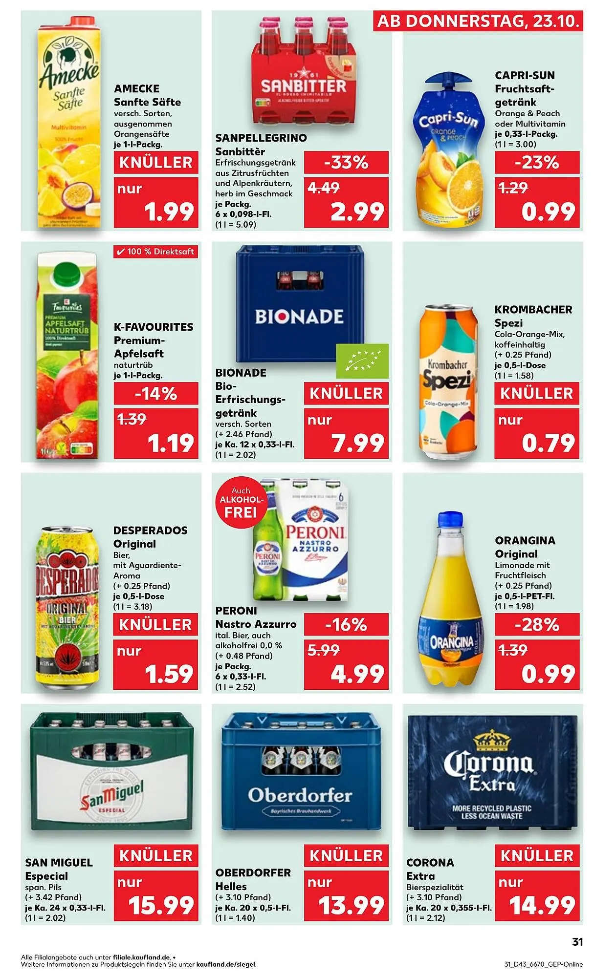 Kaufland Prospekt von 23. Oktober bis 29. Oktober 2025 - Prospekt seite 31