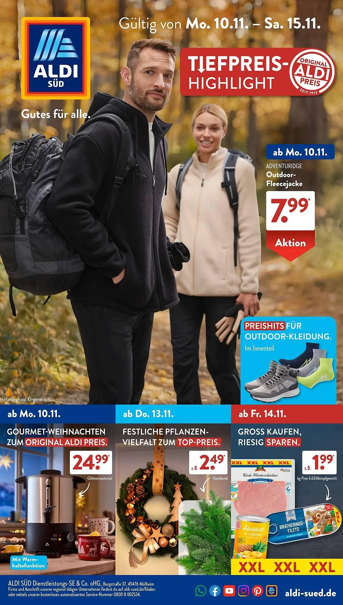 Aldi Süd Prospekt von 10. November bis 16. November 2025 - Prospekt seite 1