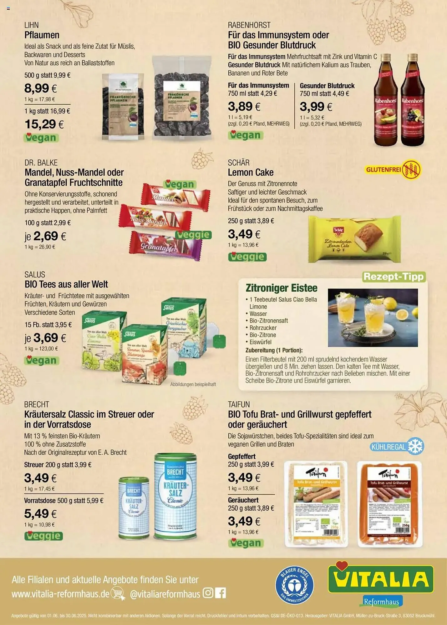 Vitalia Prospekt von 1. Juni bis 30. Juni 2025 - Prospekt seite 8