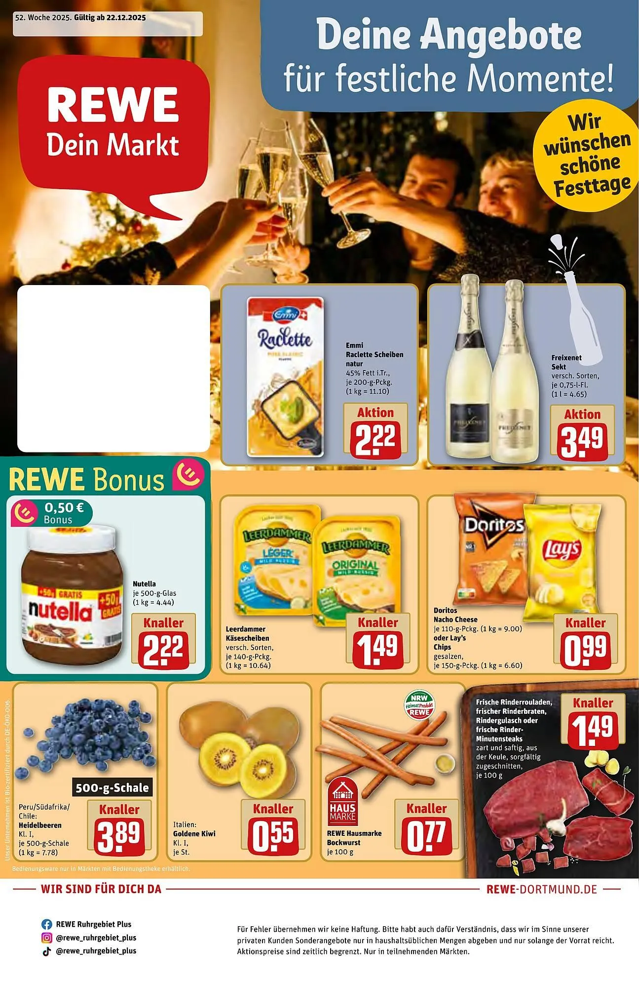 REWE Prospekt von 22. Dezember bis 28. Dezember 2025 - Prospekt seite 1
