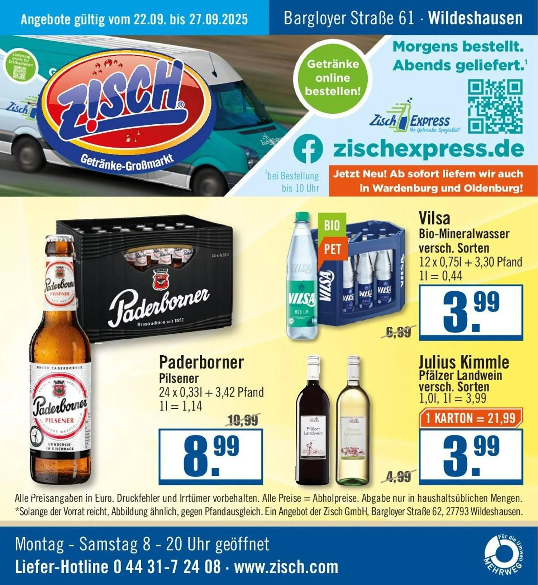 Zisch Prospekt von 21. September bis 27. September 2025 - Prospekt seite 1