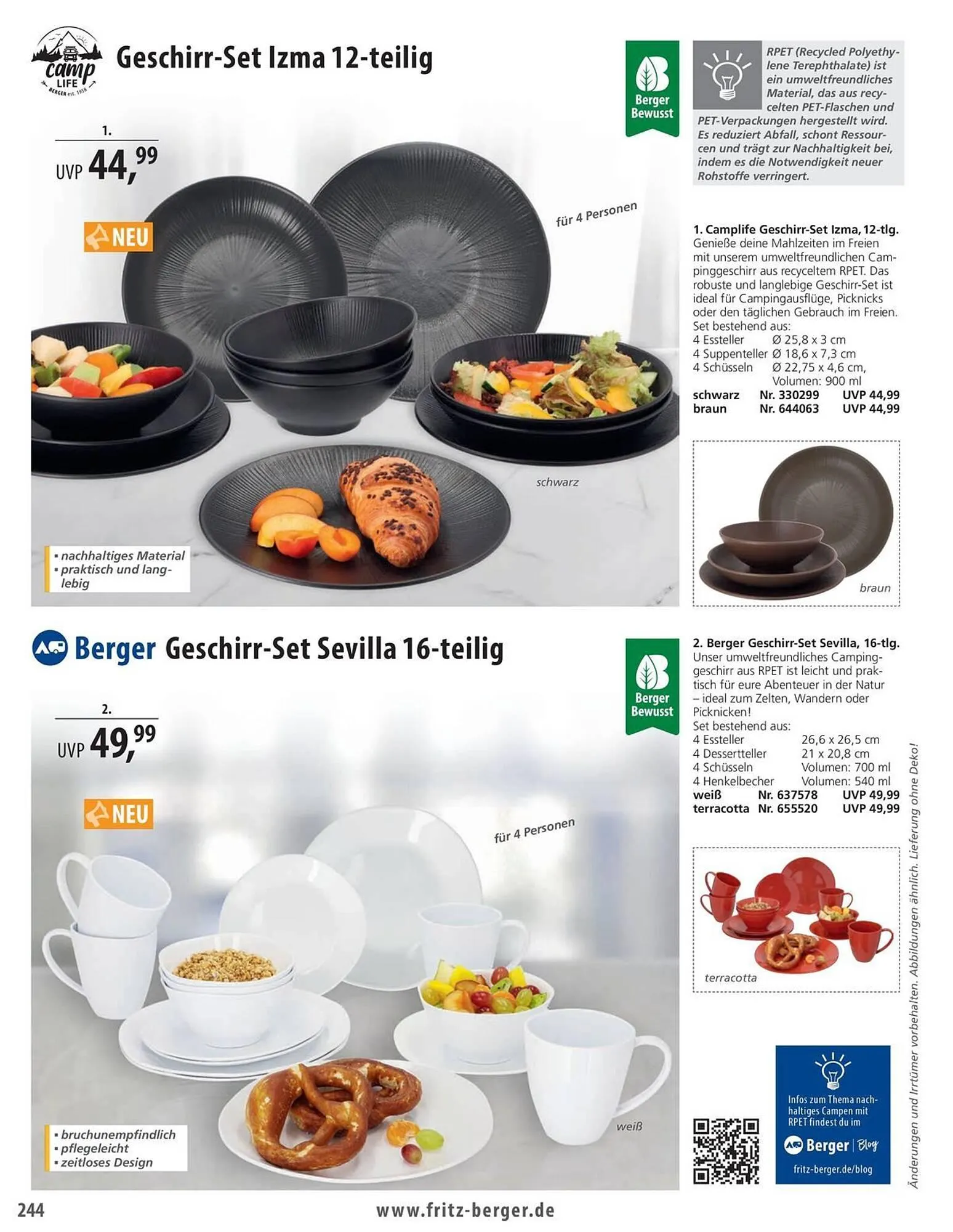 Fritz Berger Prospekt von 27. Mai bis 31. Dezember 2025 - Prospekt seite 244