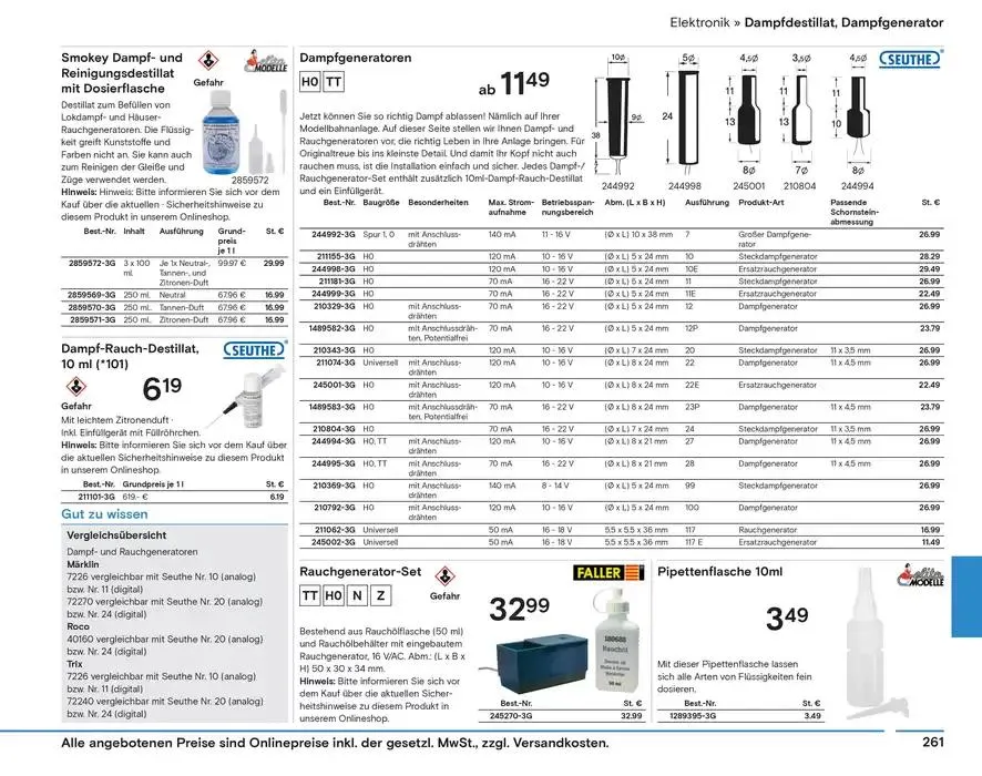 Modellbahn Katalog von 29. Oktober bis 31. Dezember 2025 - Prospekt seite 263