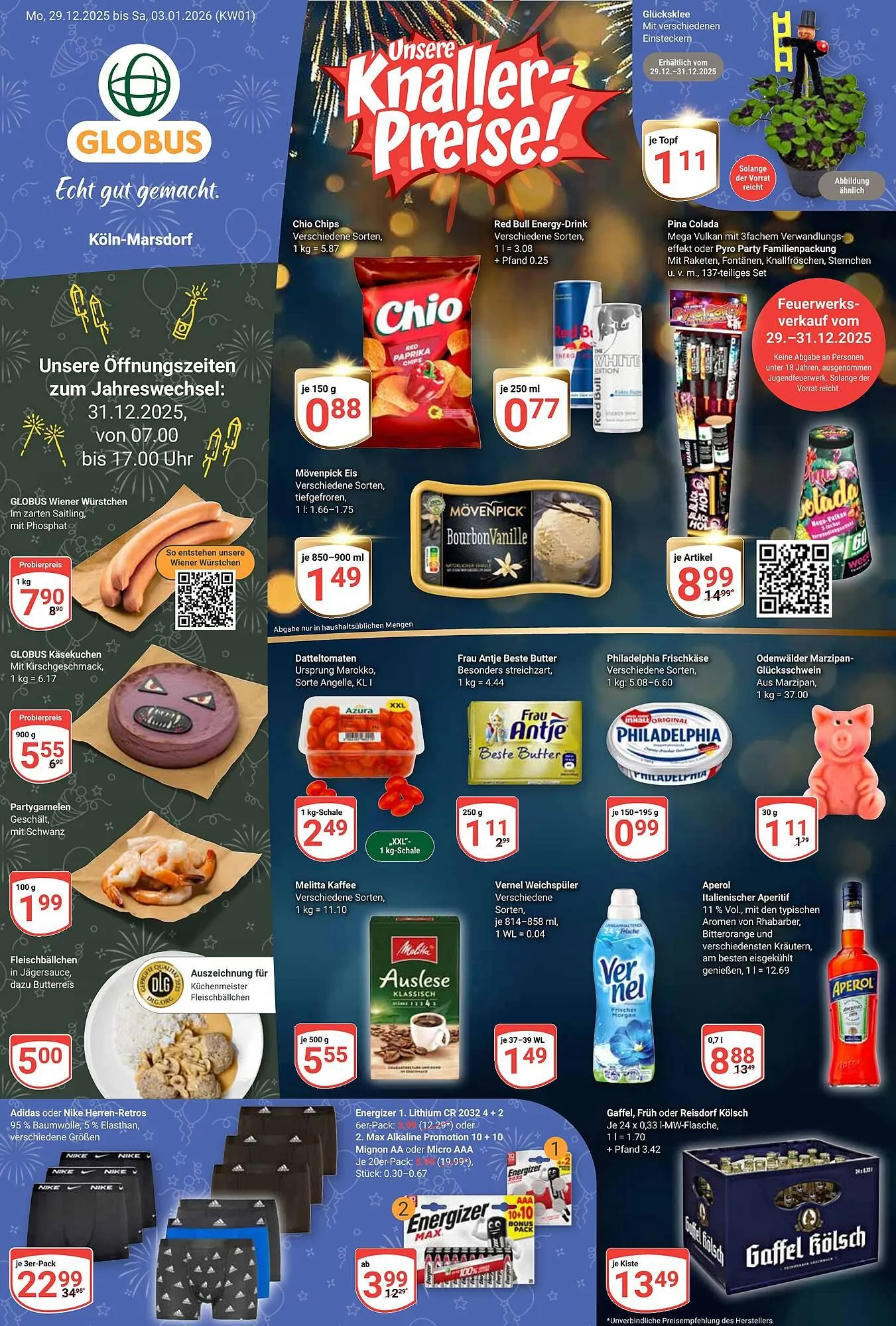 Globus Prospekt von 29. Dezember bis 3. Januar 2026 - Prospekt seite 1