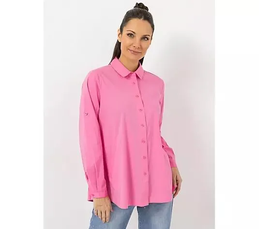 STEFFEN SCHRAUT Bluse Firenze Taschen Ärmelriegel leger weit