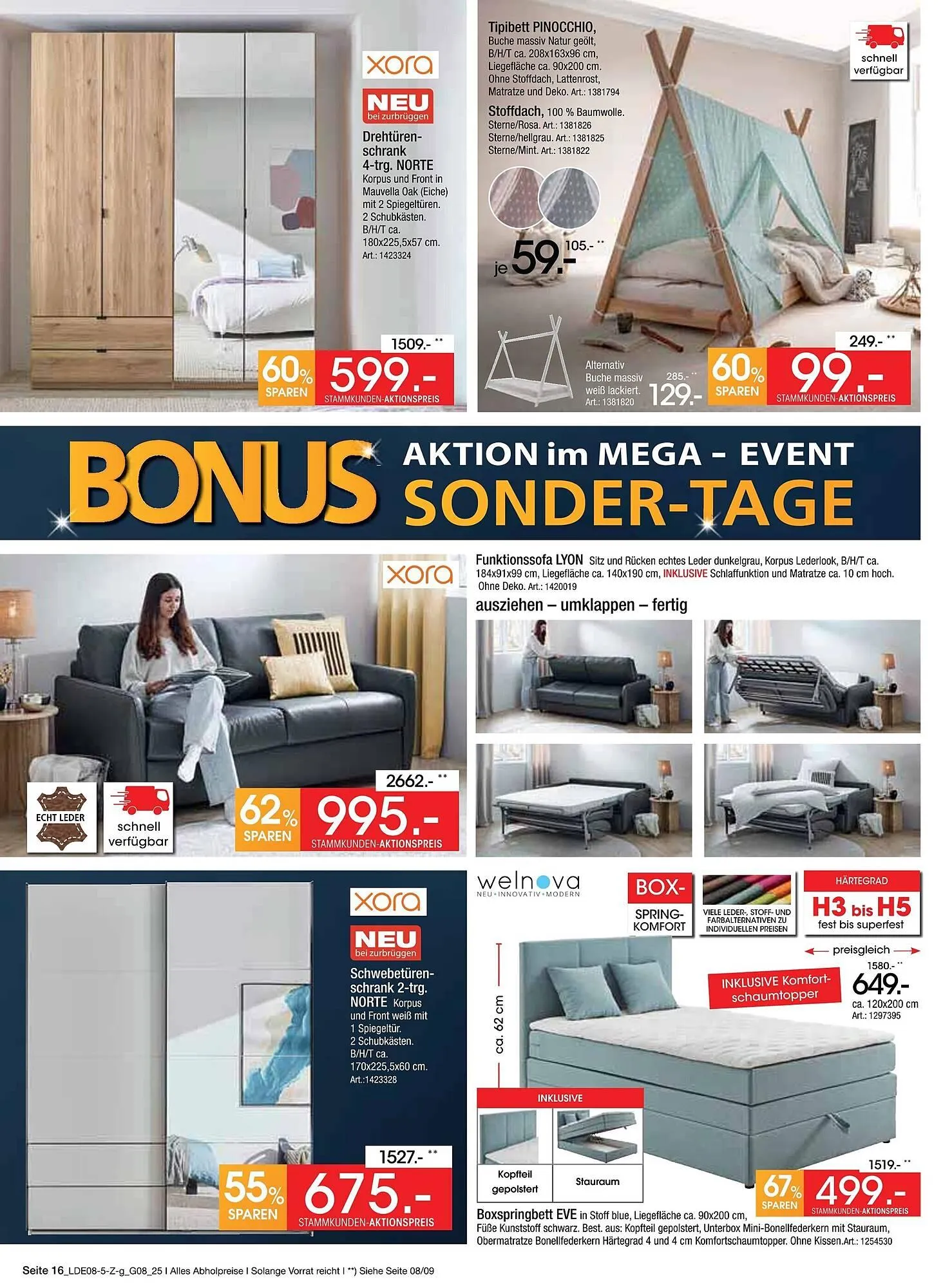 Zurbrüggen Prospekt von 2. August bis 23. August 2025 - Prospekt seite 16