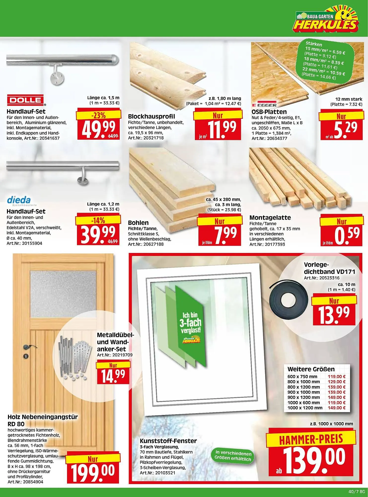 Herkules Baumarkt Prospekt von 29. September bis 4. Oktober 2025 - Prospekt seite 7