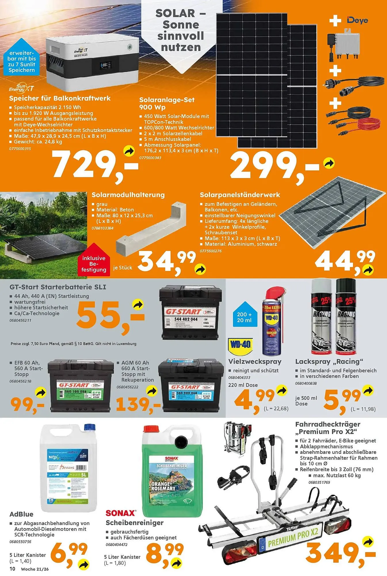 Globus Baumarkt Prospekt von 17. Mai bis 23. Mai 2026 - Prospekt seite 10
