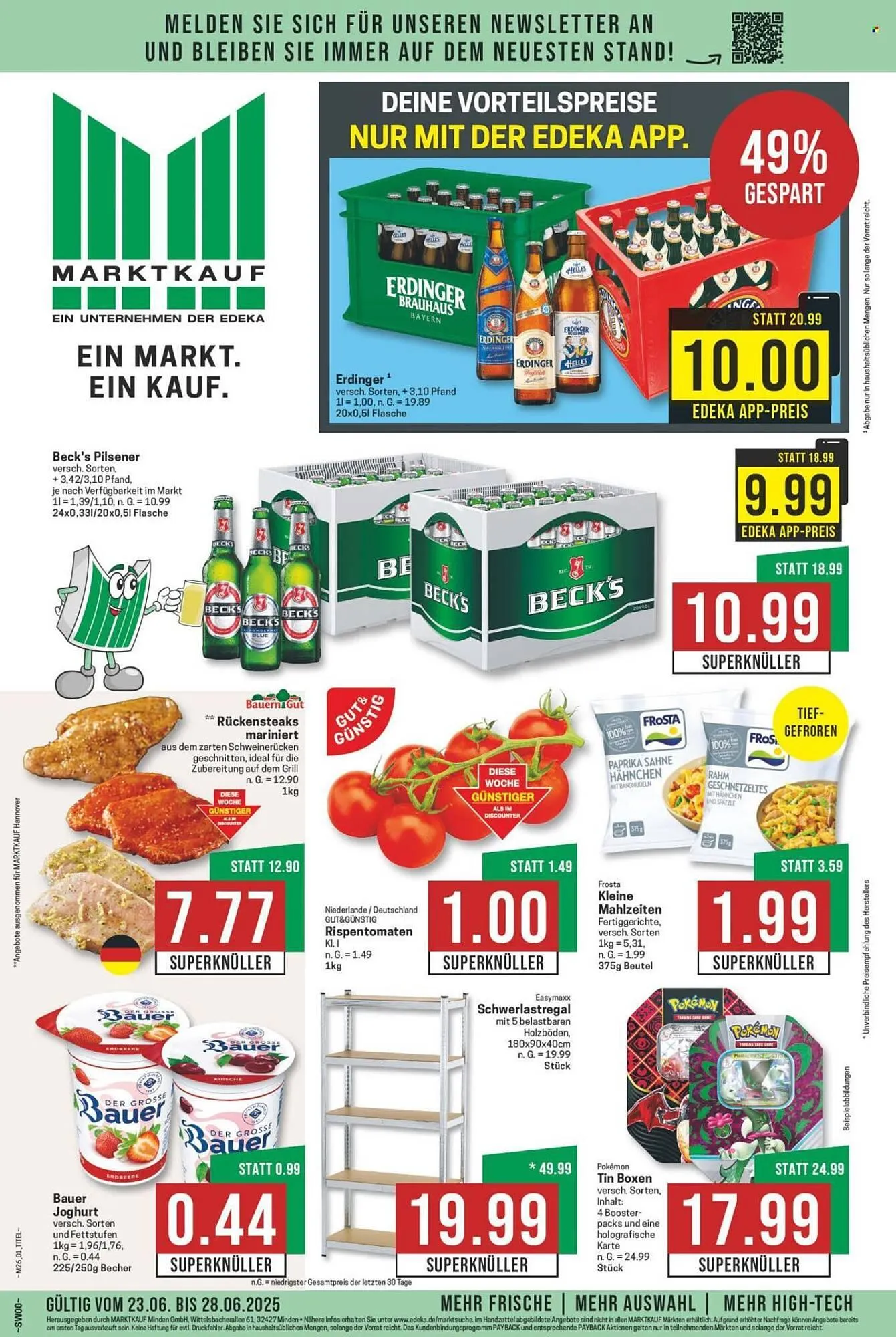 Marktkauf Prospekt von 23. Juni bis 28. Juni 2025 - Prospekt seite 1