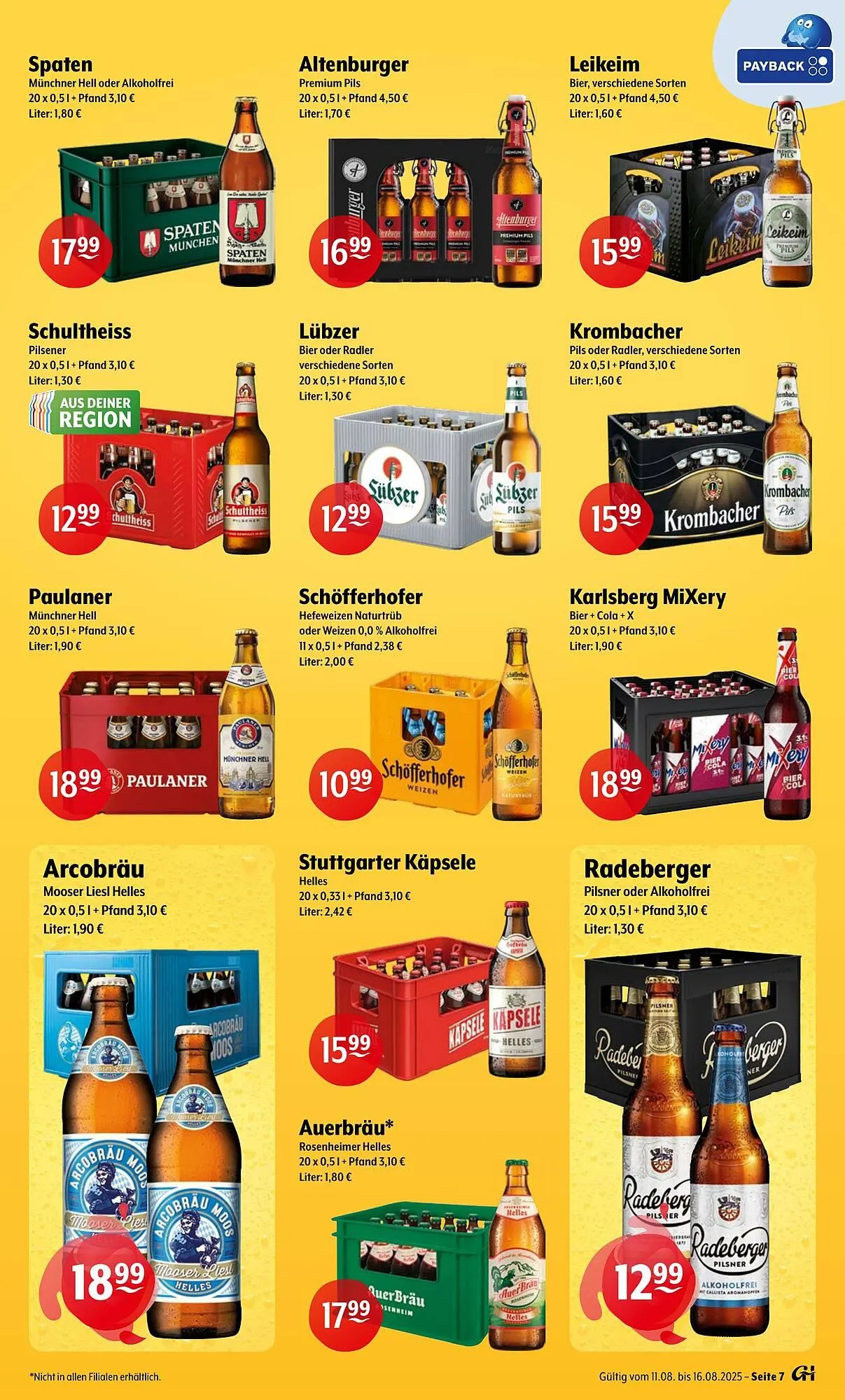 Getränke Hoffmann Prospekt von 11. August bis 16. August 2025 - Prospekt seite 7