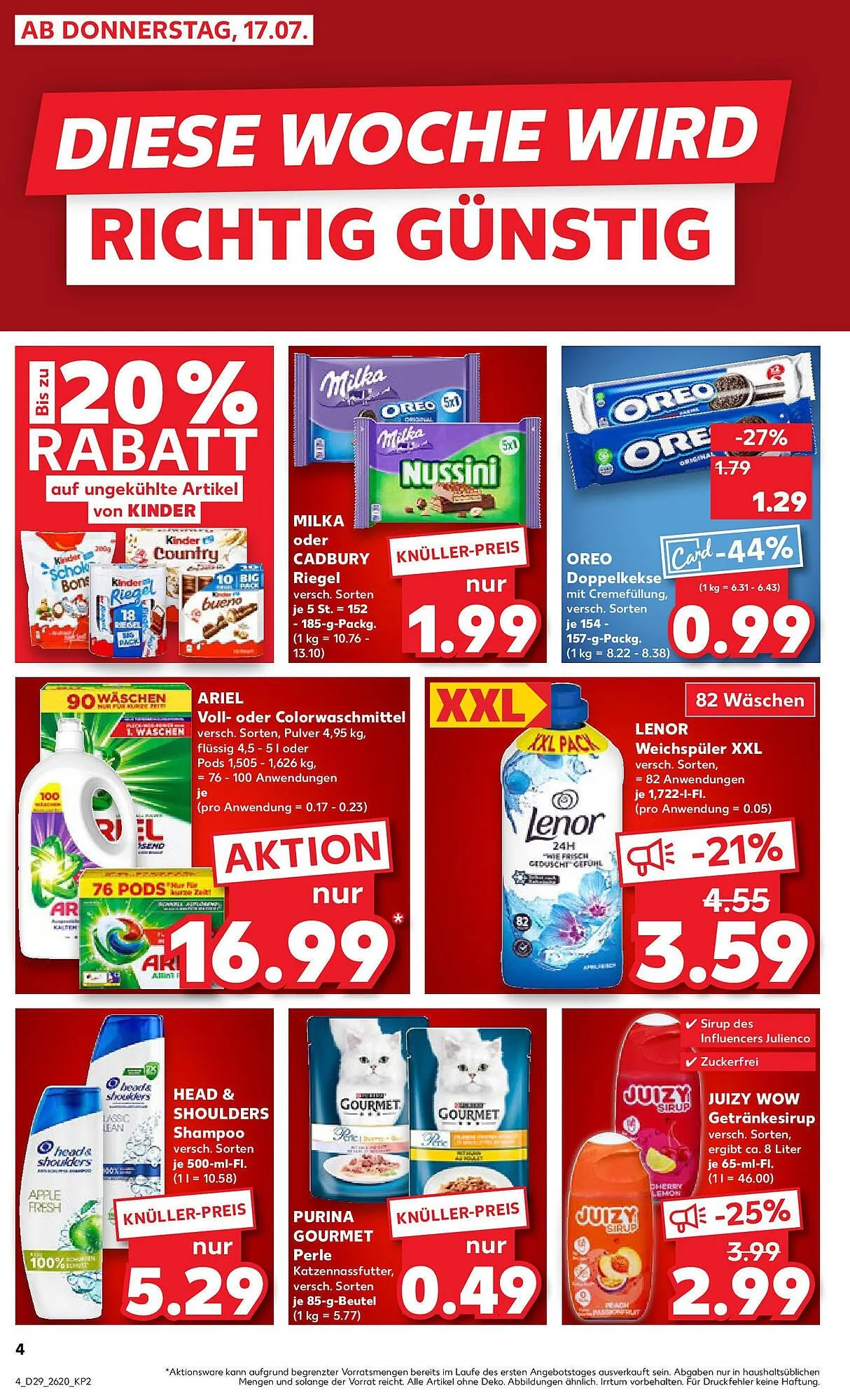 Kaufland Prospekt von 20. Juli bis 23. Juli 2025 - Prospekt seite 17