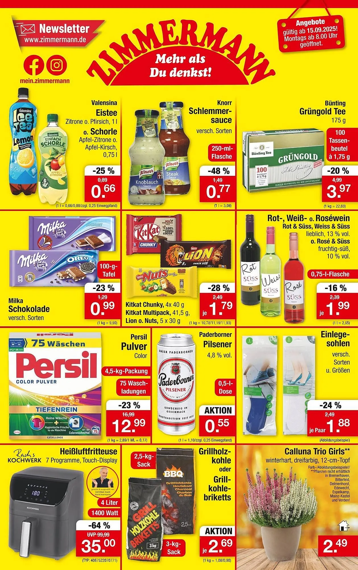 Zimmermann Prospekt von 15. September bis 20. September 2025 - Prospekt seite 1