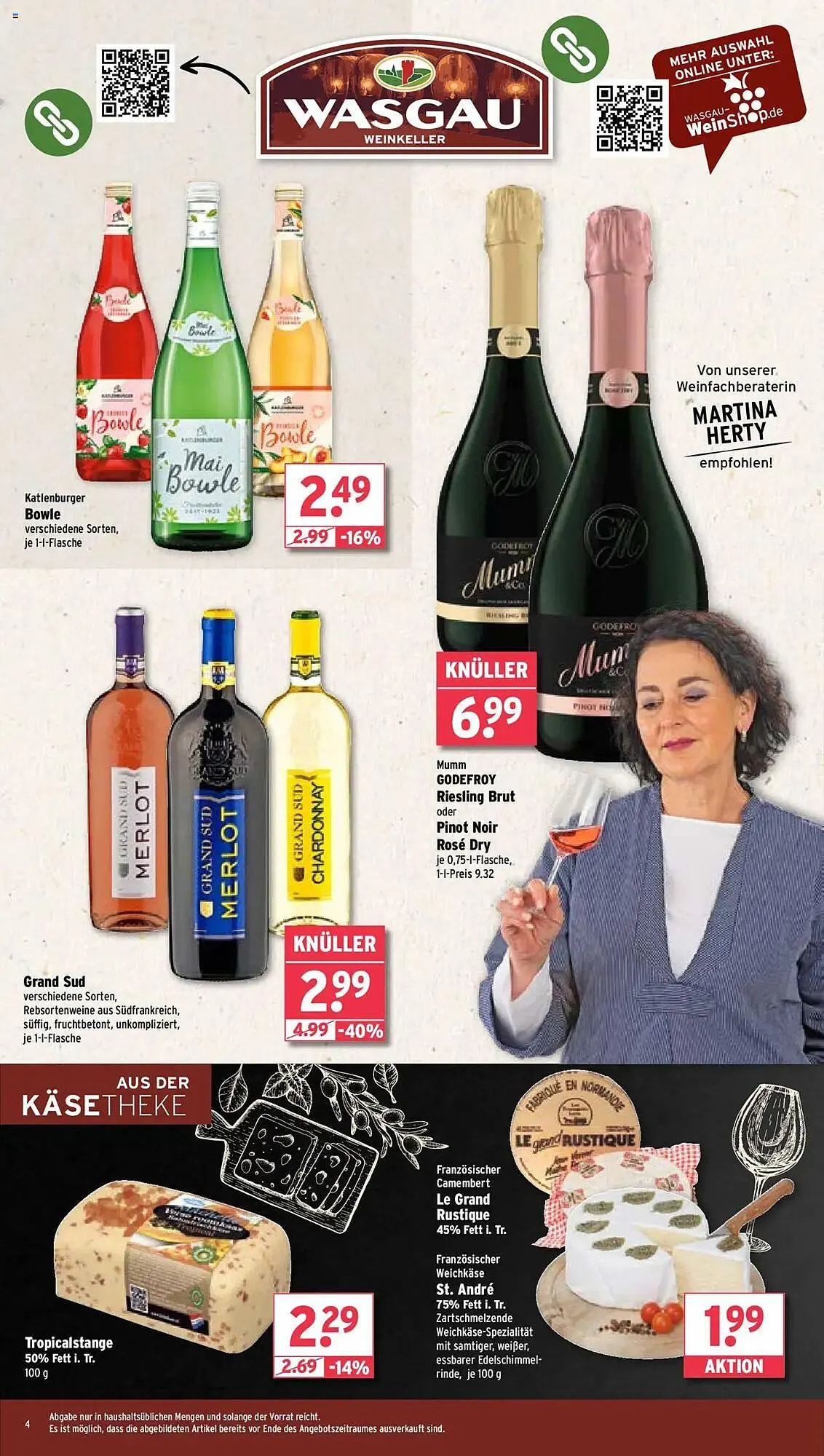 Wasgau Prospekt von 22. April bis 27. April 2025 - Prospekt seite 4