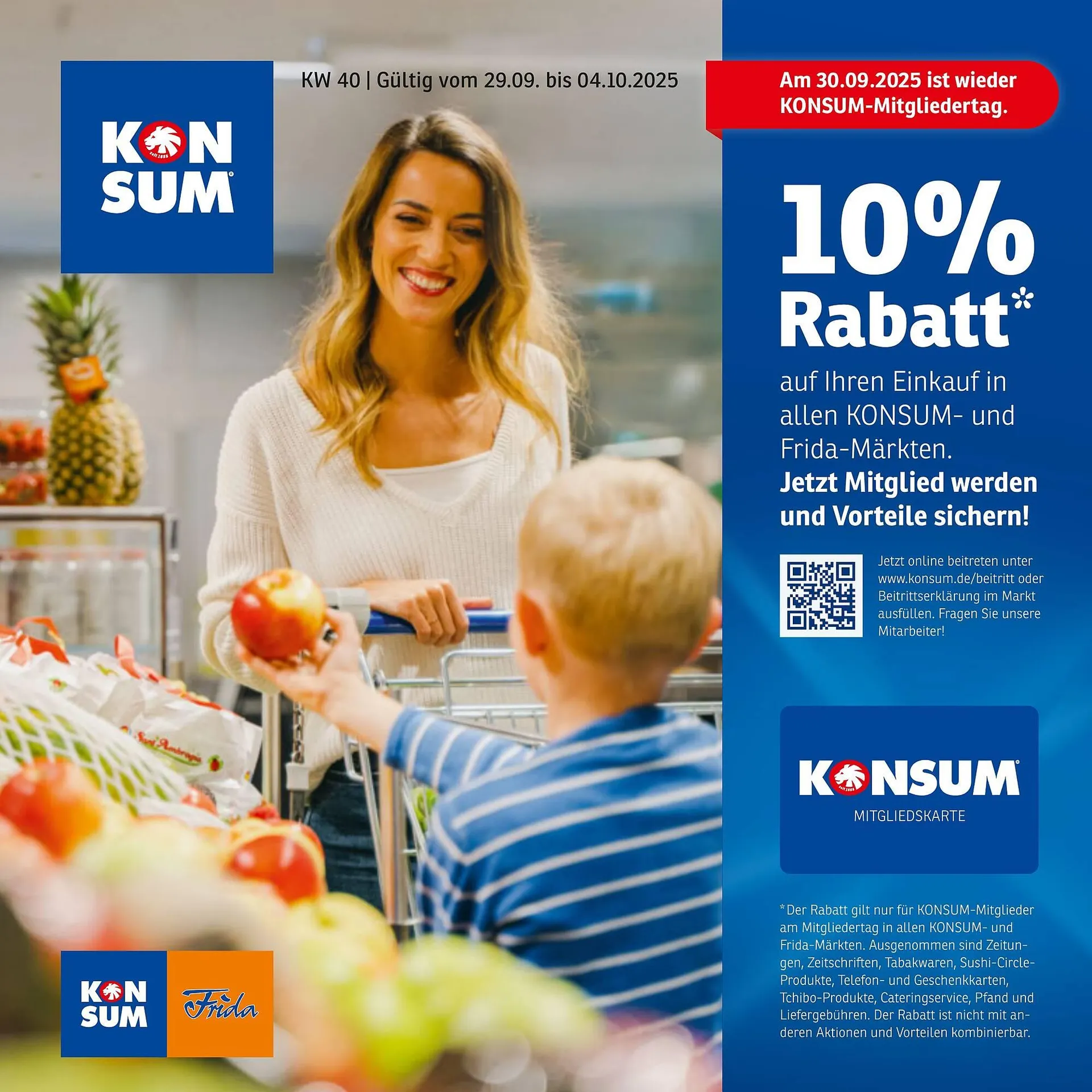 KONSUM Prospekt von 29. September bis 4. Oktober 2025 - Prospekt seite 1