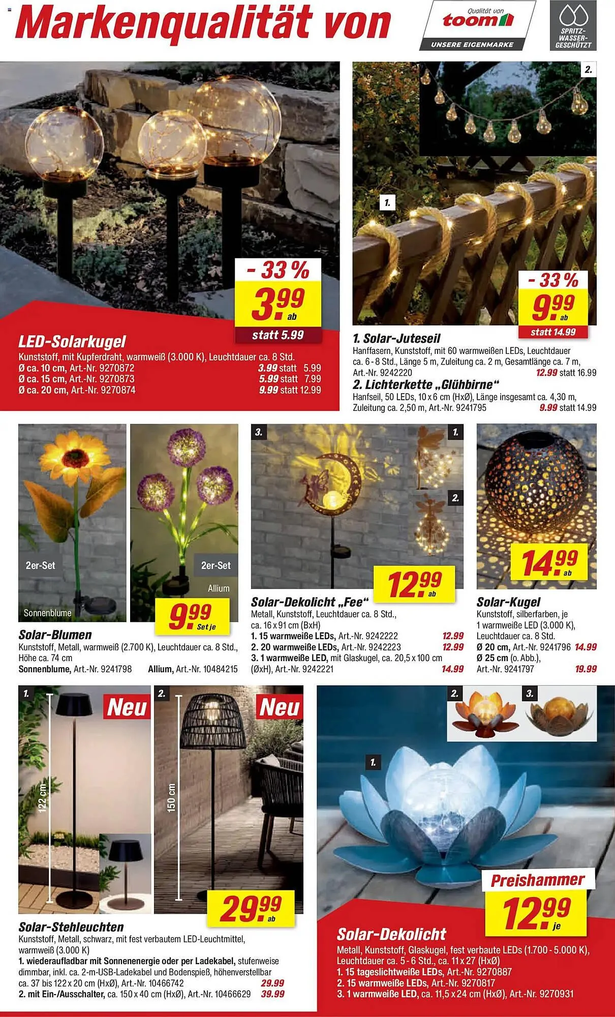 Toom Baumarkt Prospekt von 28. März bis 3. April 2026 - Prospekt seite 10